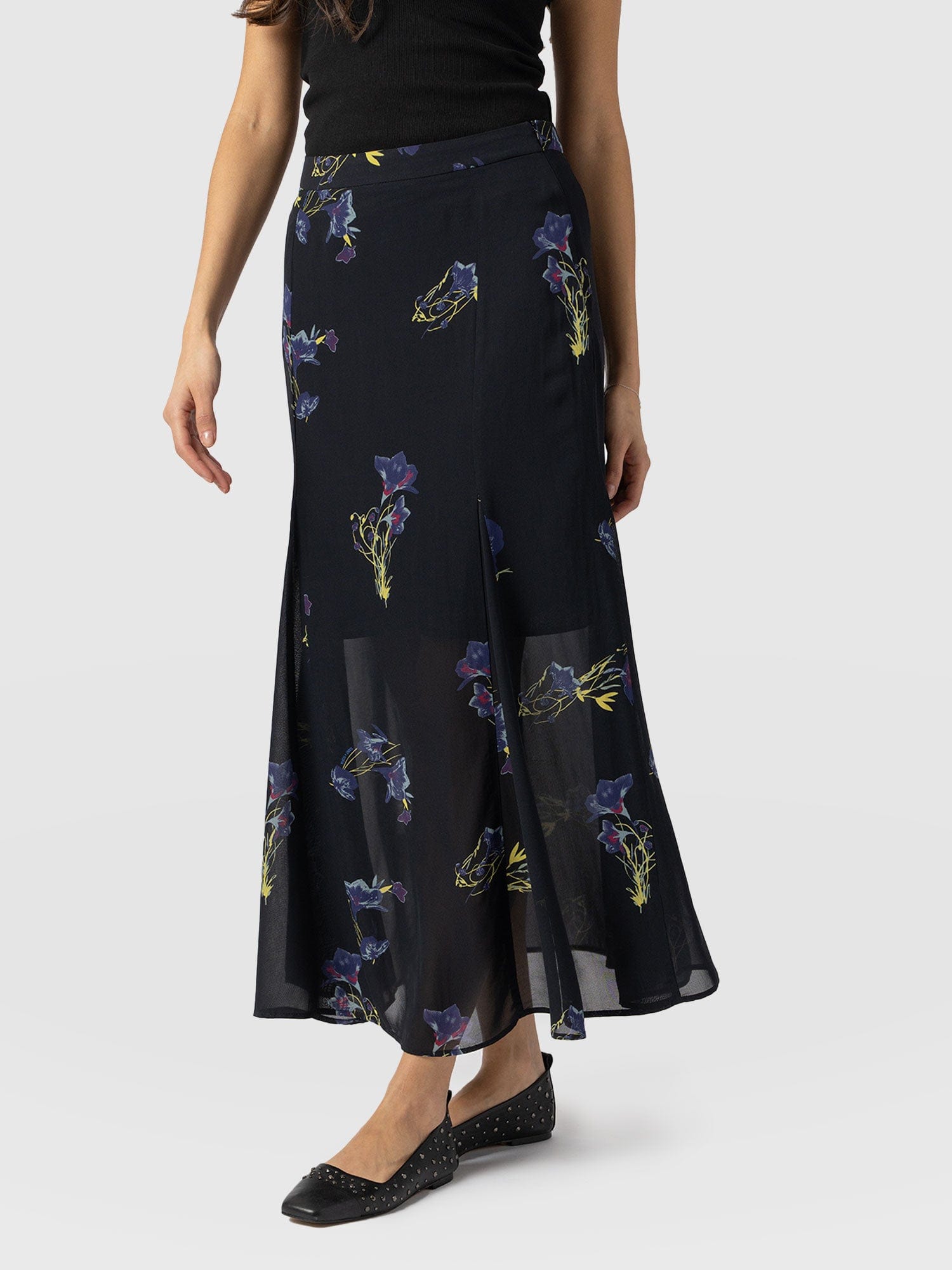 Audrey Skirt Blue Lily Gardens - Women's Skirts | Saint + Sofia® US