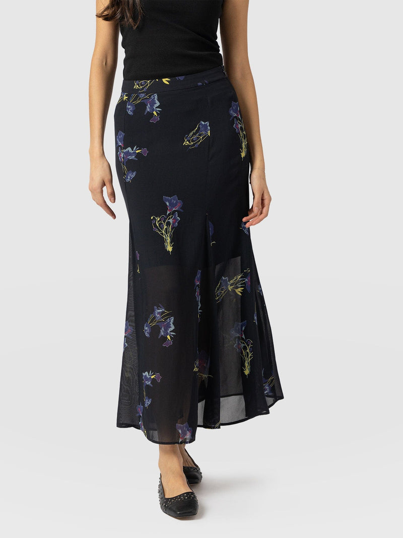 Audrey Skirt - Blue Lily Gardens