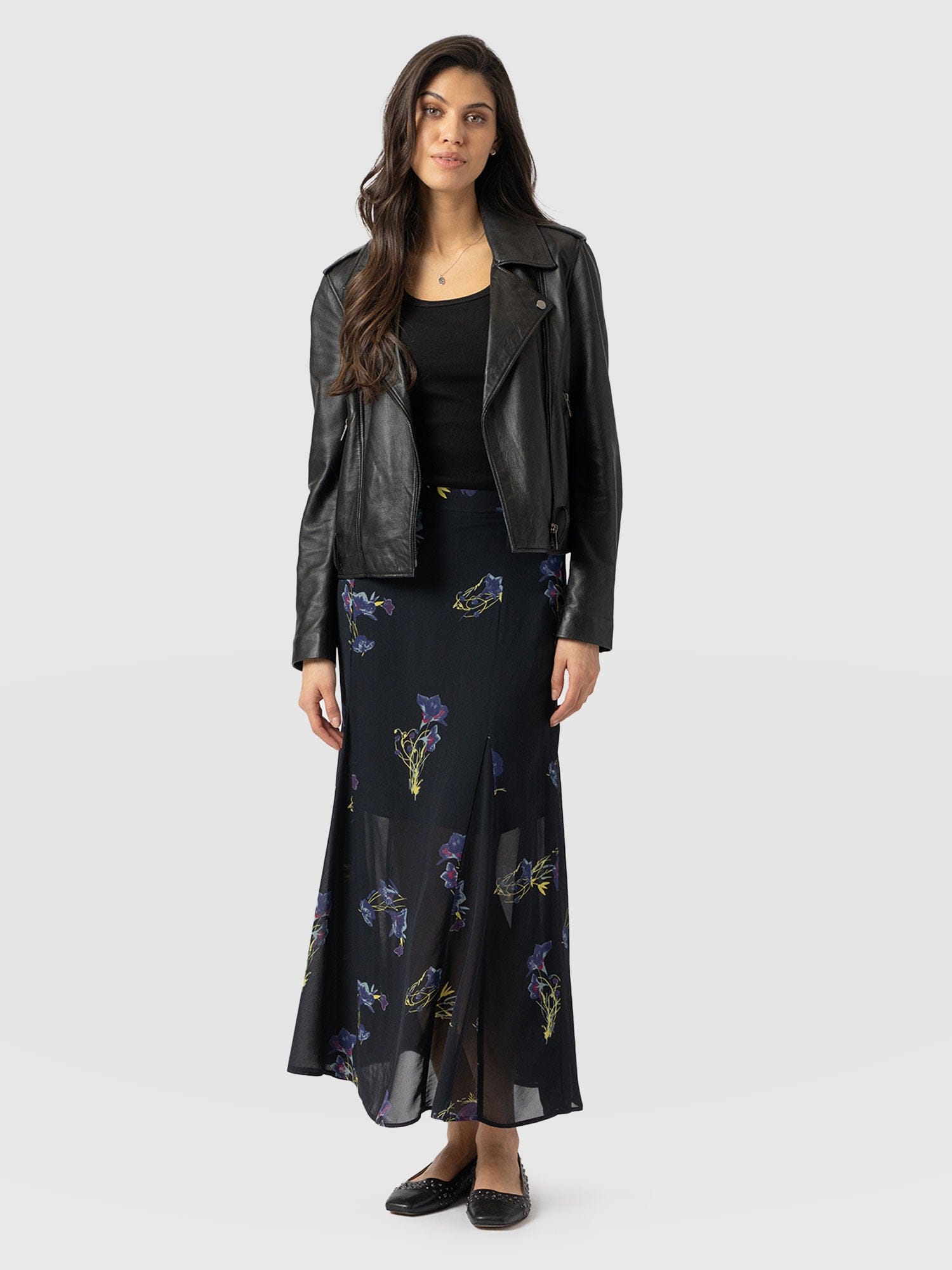 Audrey Skirt Blue Lily Gardens - Women's Skirts | Saint + Sofia® US