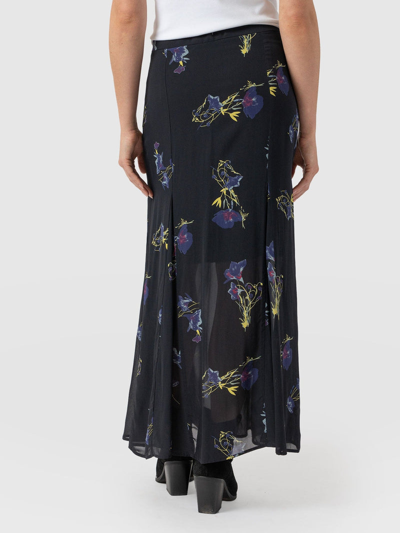 Audrey Skirt Blue Lily Gardens - Women's Skirts | Saint + Sofia® US