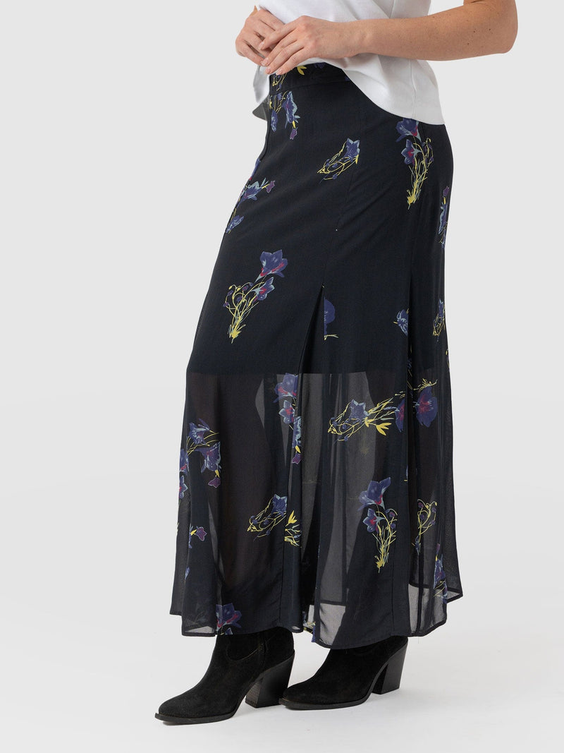 Audrey Skirt Blue Lily Gardens - Women's Skirts | Saint + Sofia® US