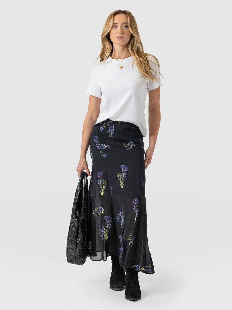 Audrey Skirt Blue Lily Gardens - Women's Skirts | Saint + Sofia® US