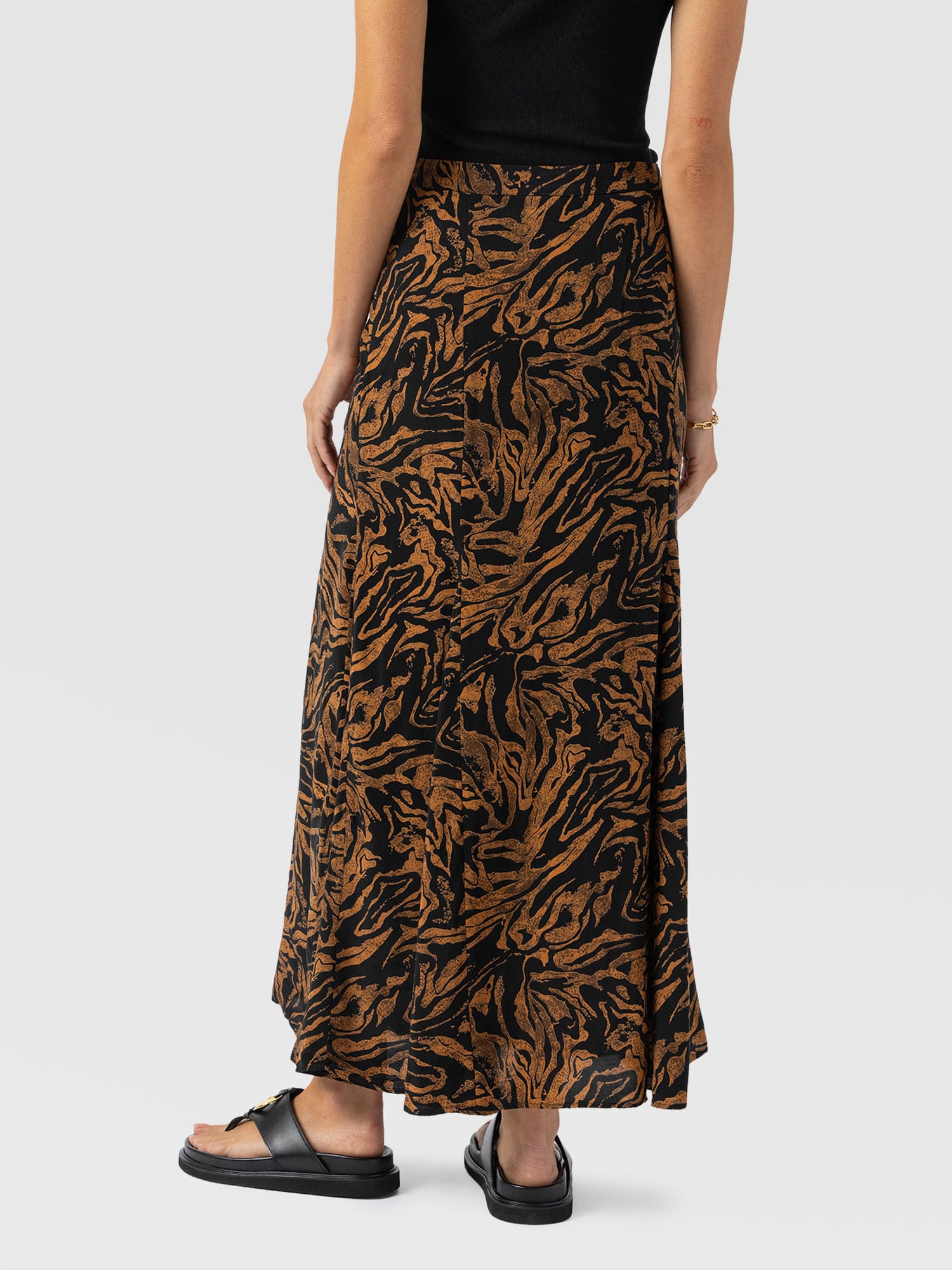 Audrey Skirt - Brown Zebra - Women's Skirts | Saint + Sofia® USA