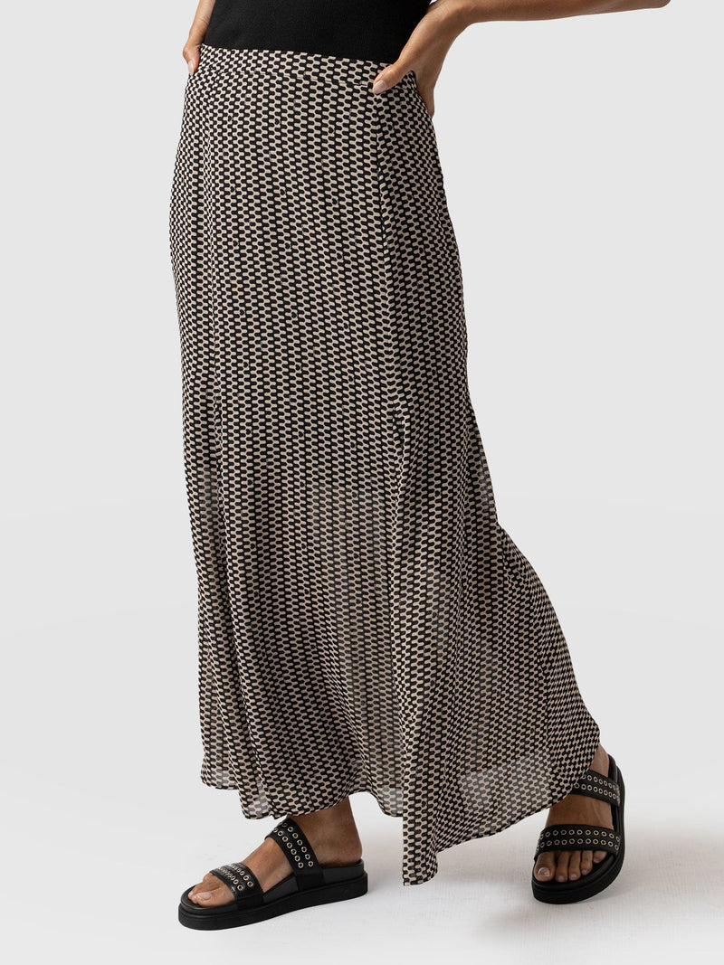 Audrey Skirt Monochrome Wave - Women's Skirts | Saint + Sofia® USA