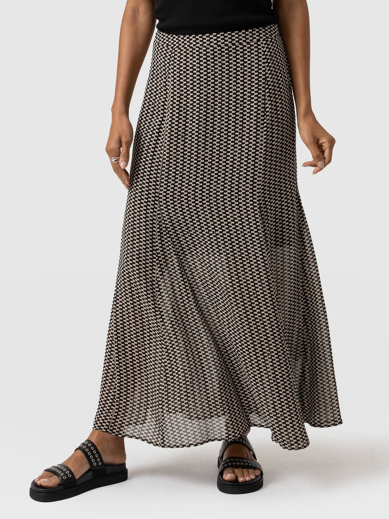 Audrey Skirt Monochrome Wave - Women's Skirts | Saint + Sofia® USA