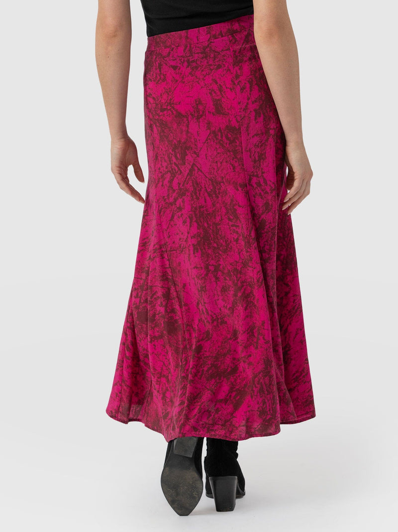 Audrey Skirt Pink Marble - Women's Skirts | Saint + Sofia® US