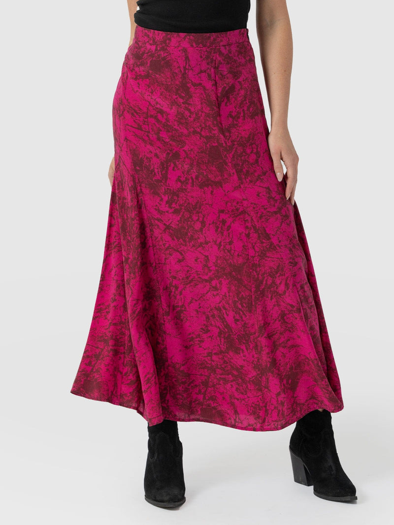 Audrey Skirt Pink Marble - Women's Skirts | Saint + Sofia® US