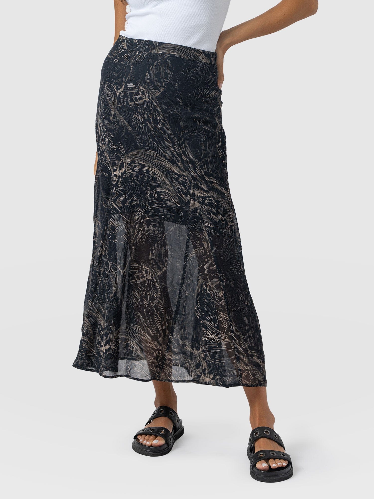 Audrey Skirt Spot Feather - Women's Skirts | Saint + Sofia® US