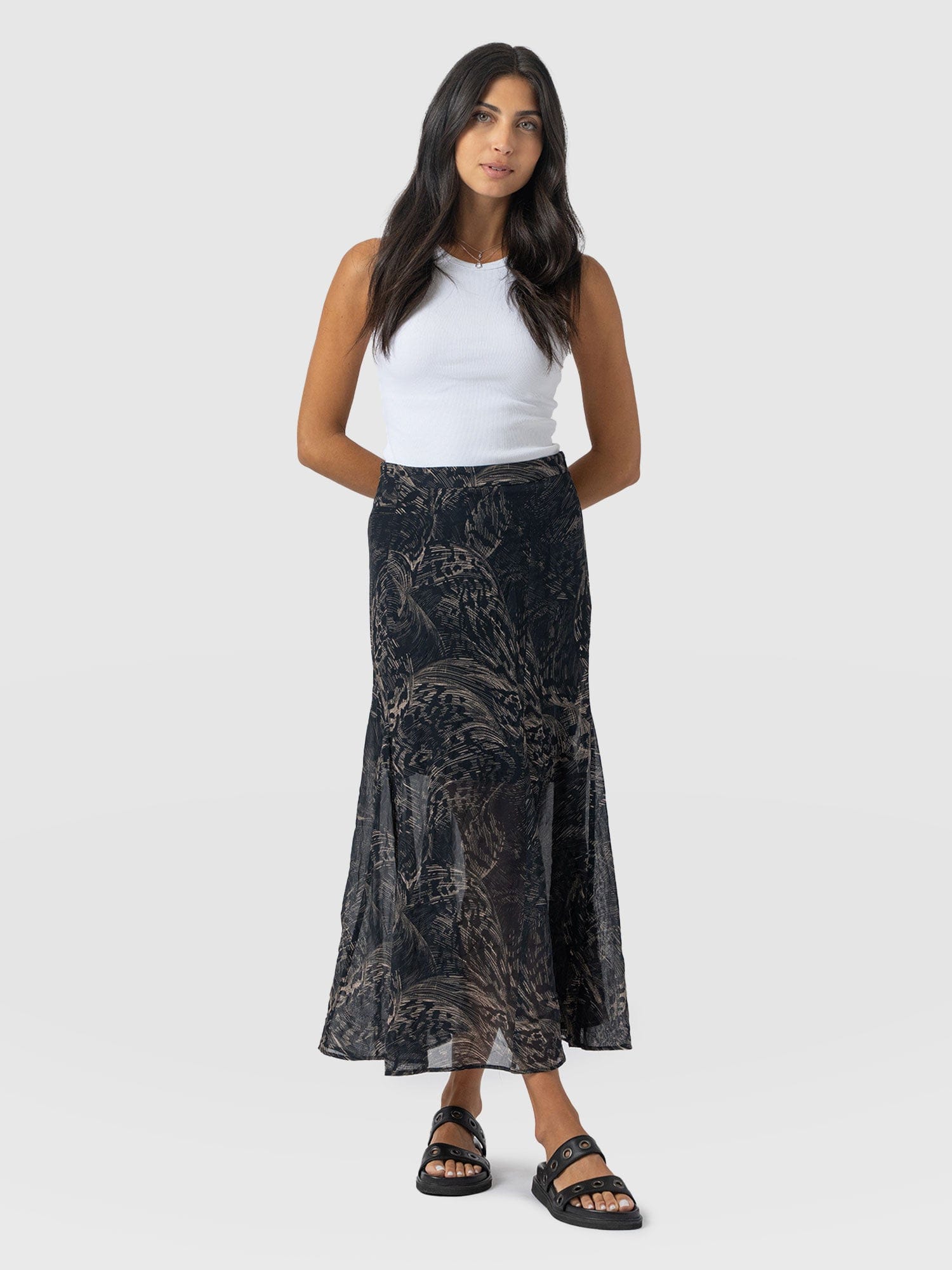 Audrey Skirt Spot Feather - Women's Skirts | Saint + Sofia® US