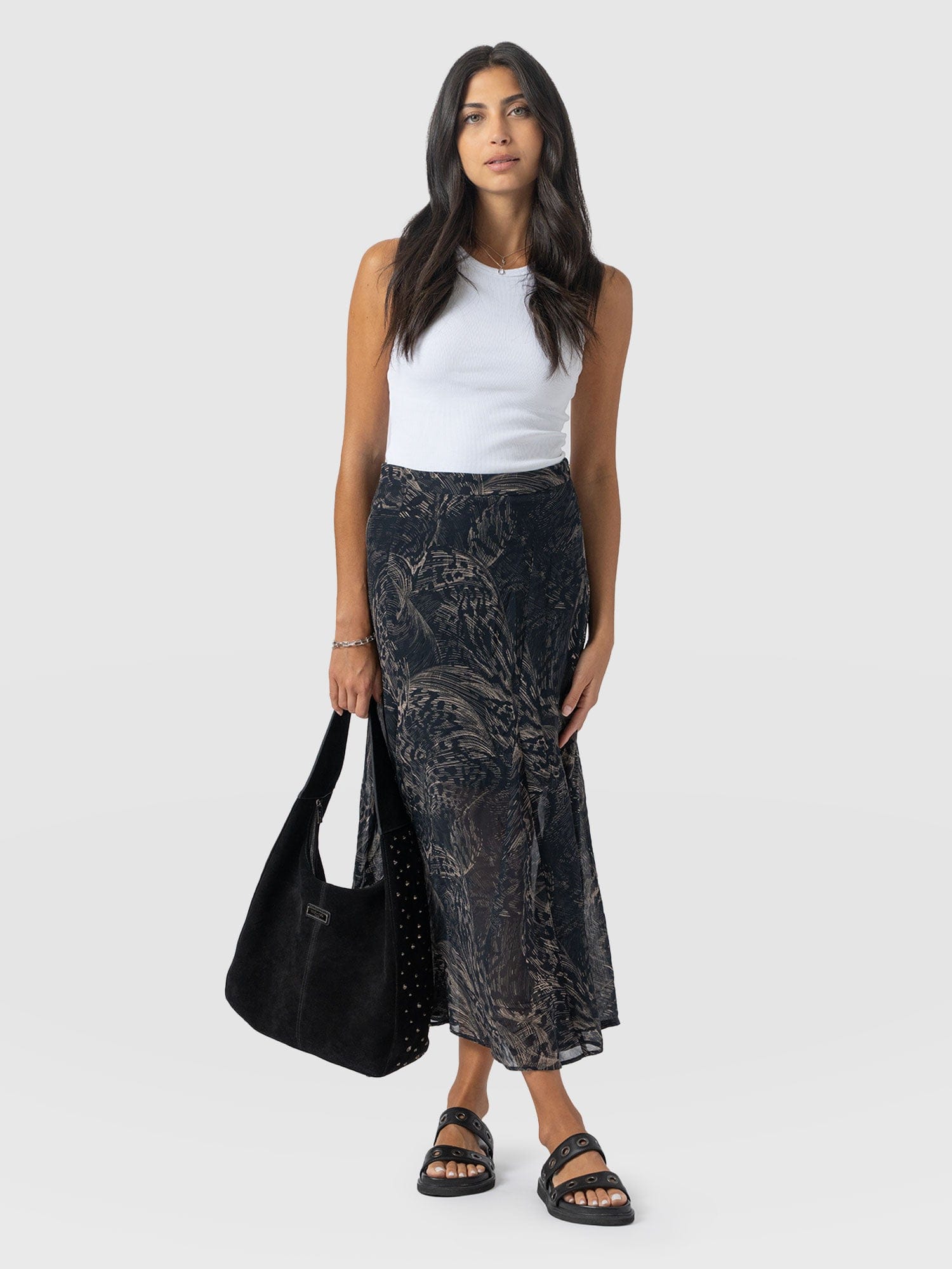 Audrey Skirt Spot Feather - Women's Skirts | Saint + Sofia® US