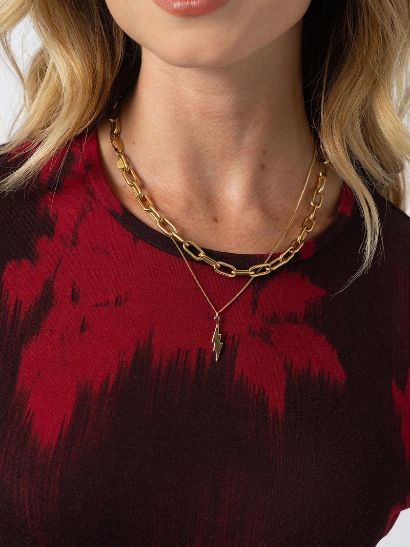 Austen Crew Neck Long Sleeve Tee - Pink Fade Floral - Women's T-shirts | Saint + Sofia® USA