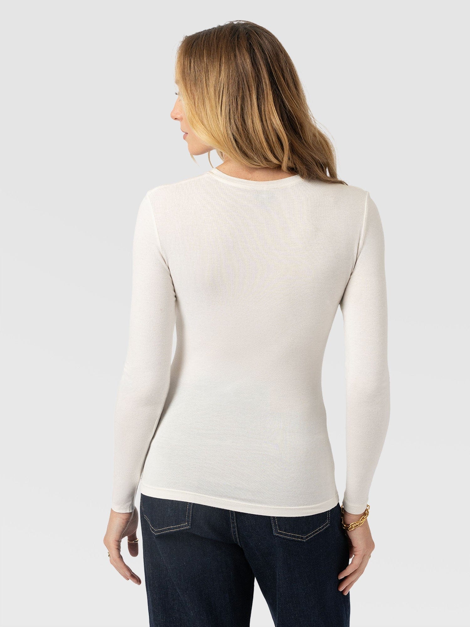 Austen Crew Neck Tee Cream - Women's T-Shirts | Saint + Sofia® US