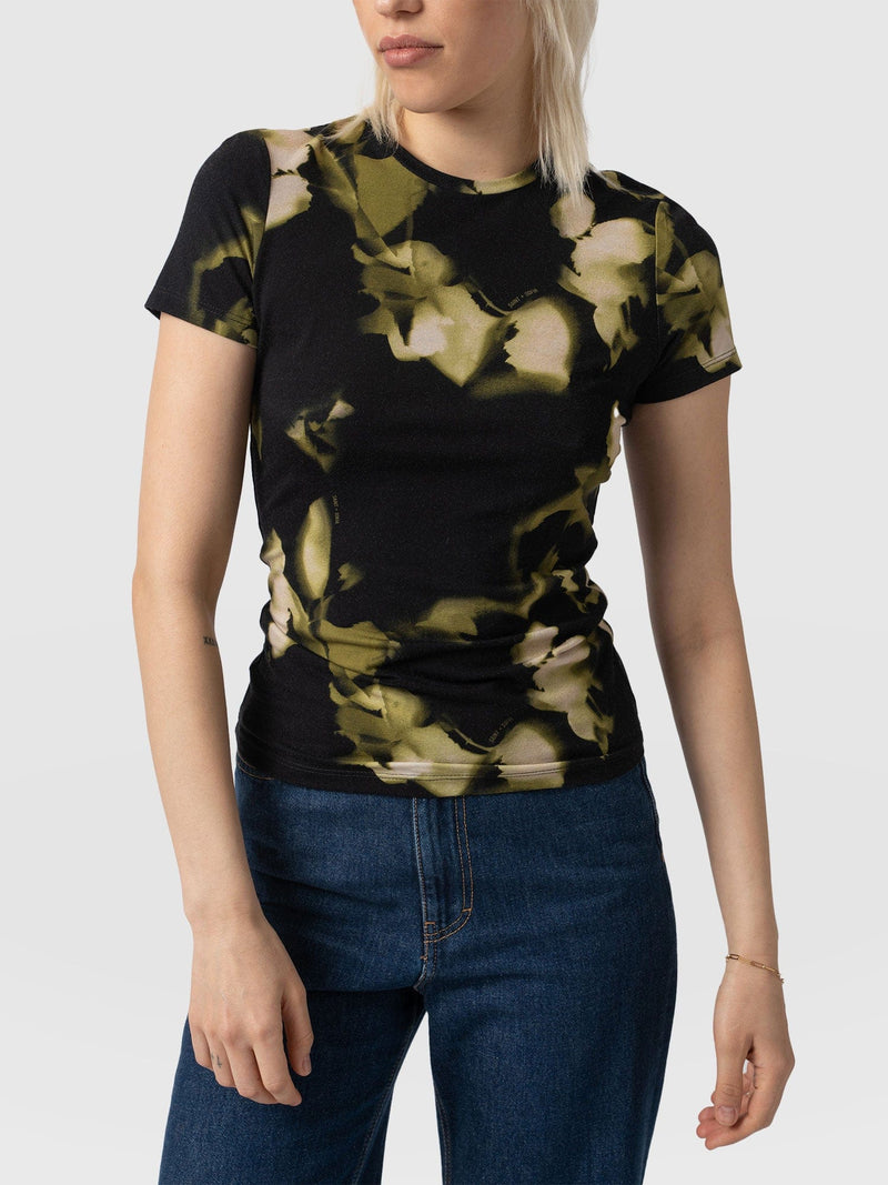 Austen Crew Neck Tee Short Sleeve Green Aurora - Women's T-Shirts | Saint + Sofia® USA