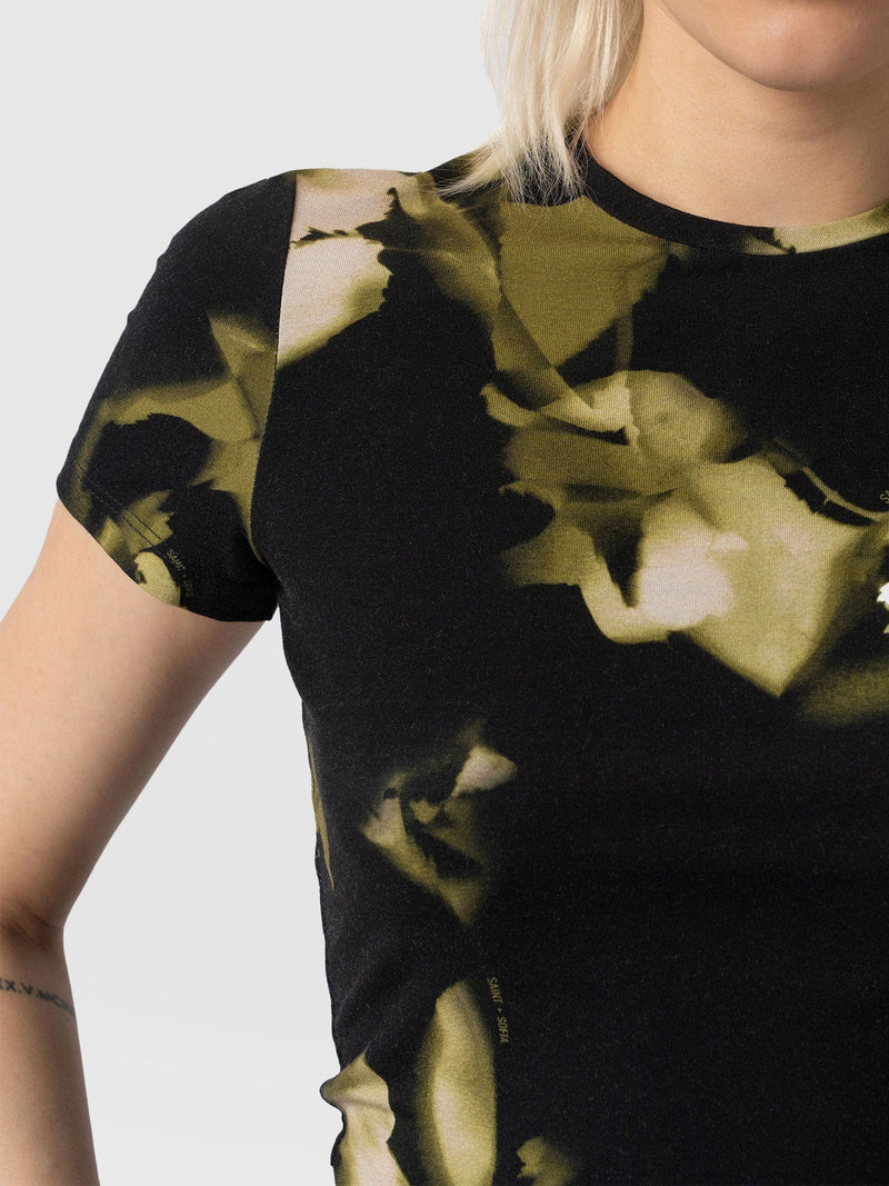 Austen Crew Neck Tee Short Sleeve Green Aurora - Women's T-Shirts | Saint + Sofia® USA