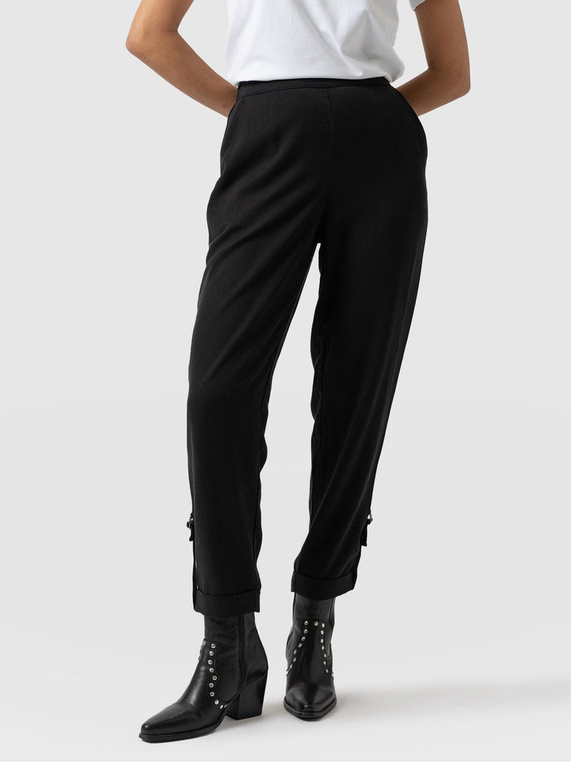 Austen Tapered Pant Black - Women's Pants | Saint + Sofia® USA