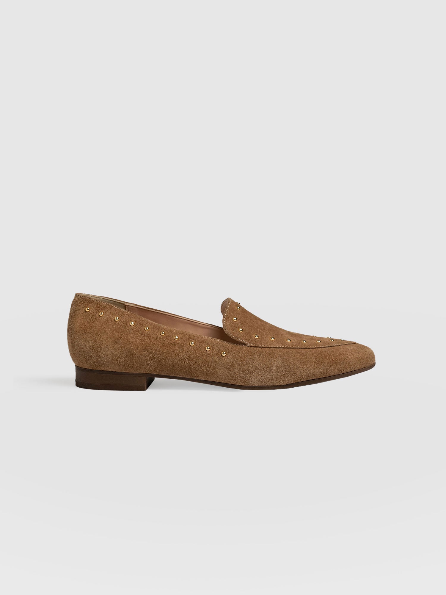 Ava Studded Loafer Light Brown - Women's Loafers | Saint + Sofia® USA