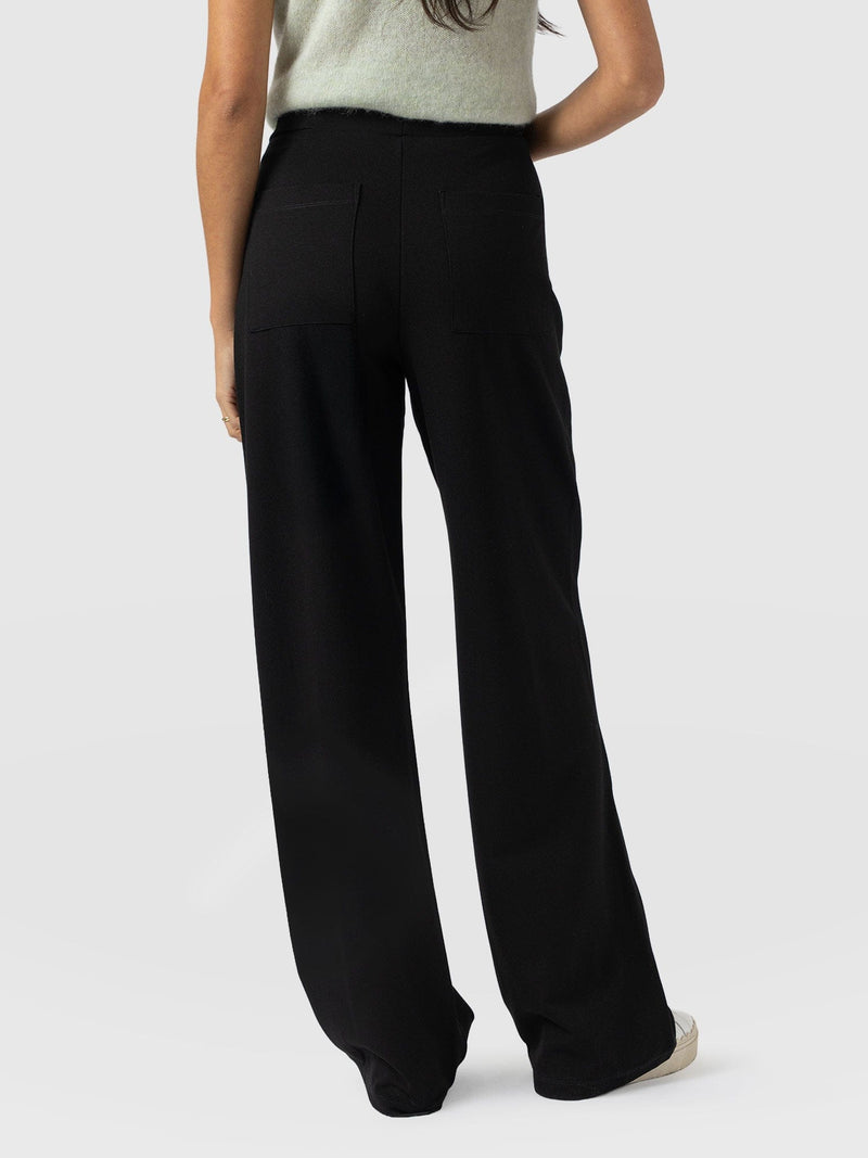 Averie Wide Leg Pant - Black Molten - Women's Pants | Saint and Sofia® USA