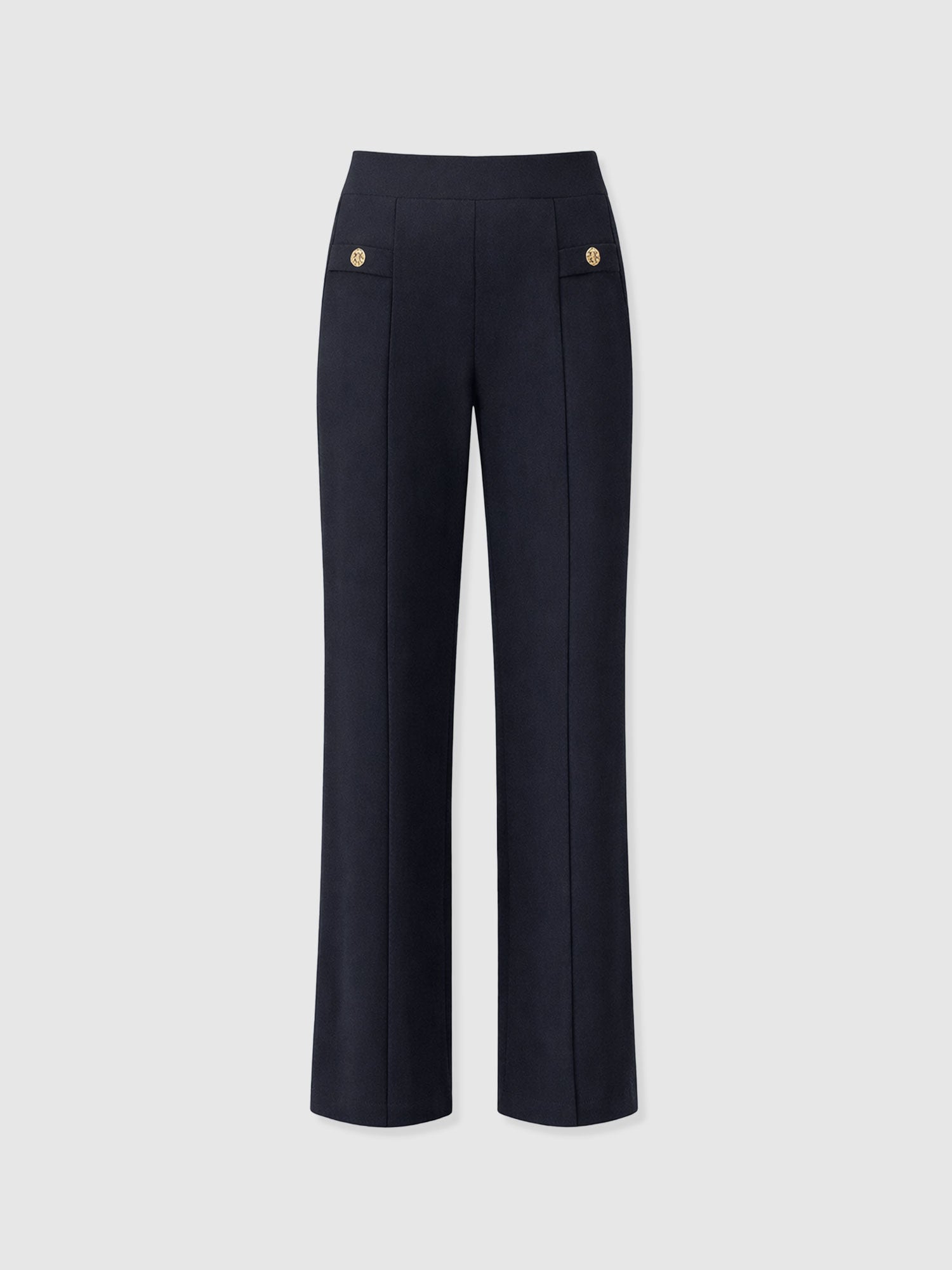 Averie Wide Leg Pant - Navy Molten