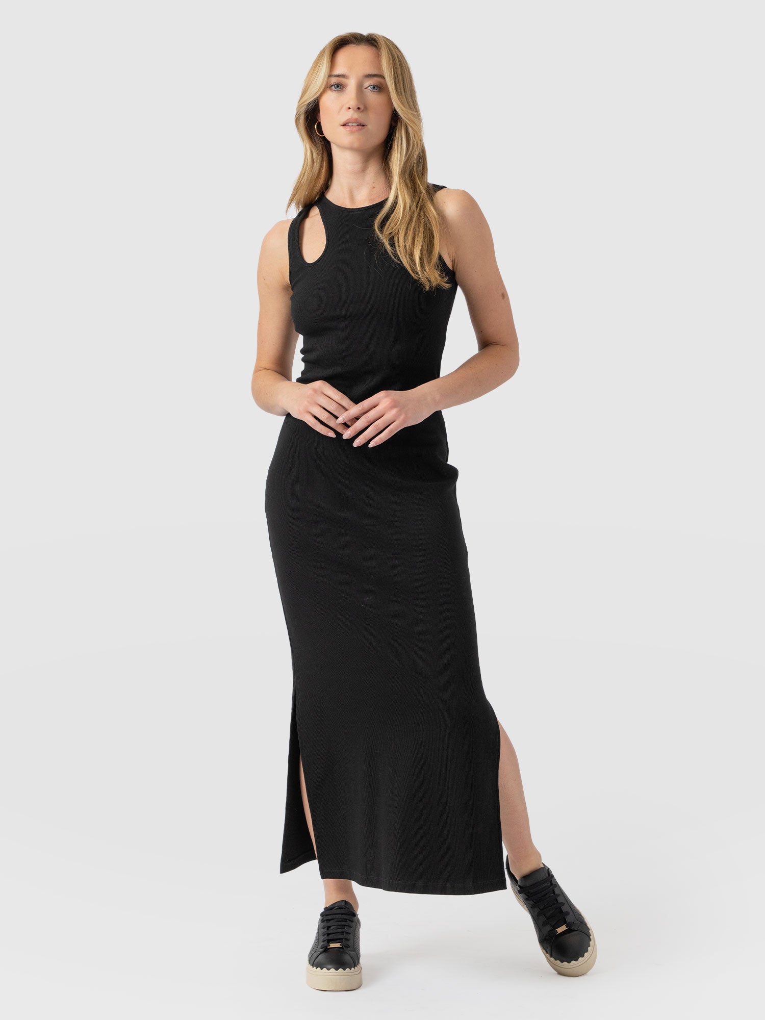 Axel Cut Out Dress - Black - Women's Dresss | Saint + Sofia® USA