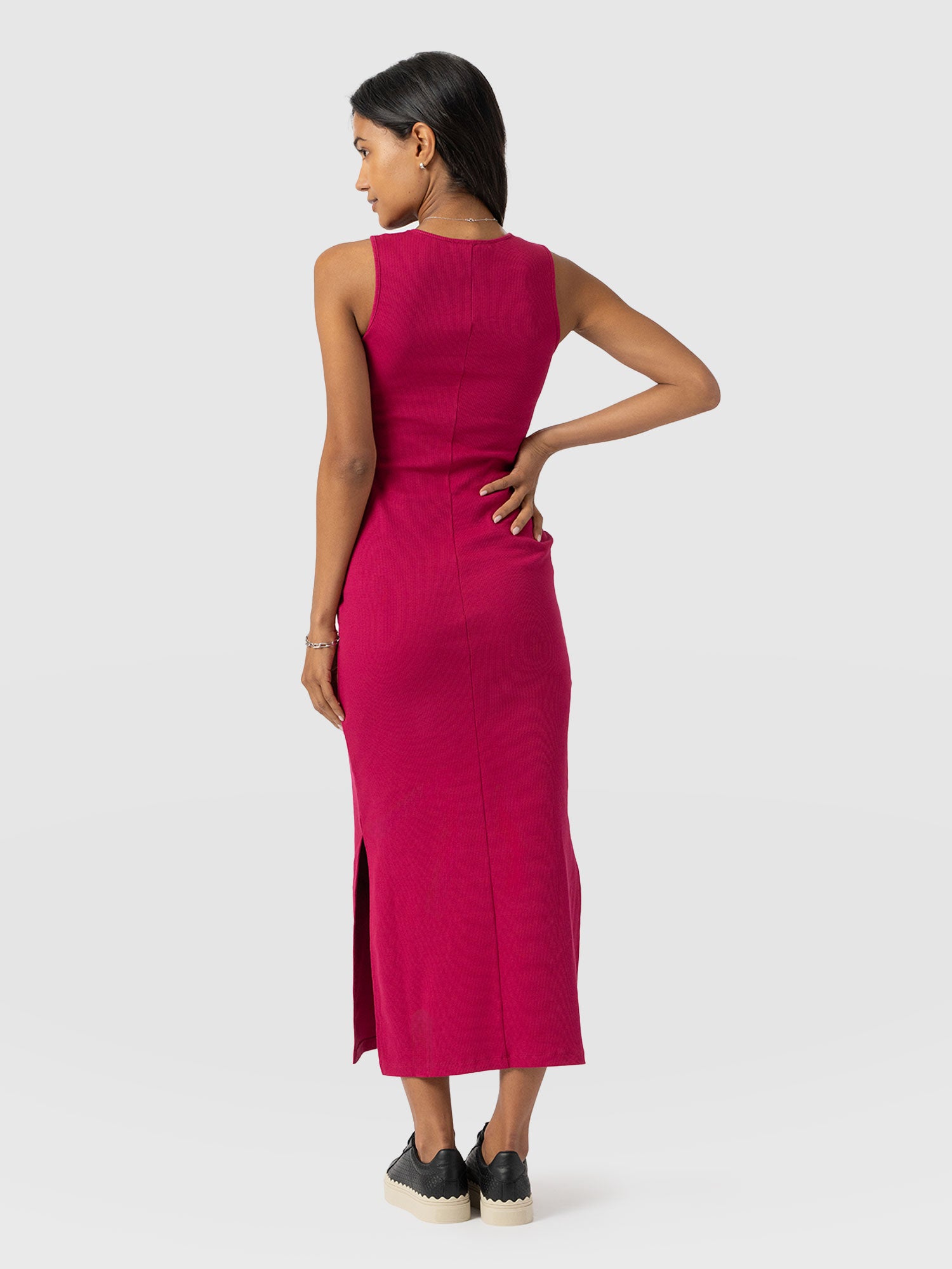 Axel Cut Out Dress - Fuchsia Pink - Women's Dresss | Saint + Sofia® USA