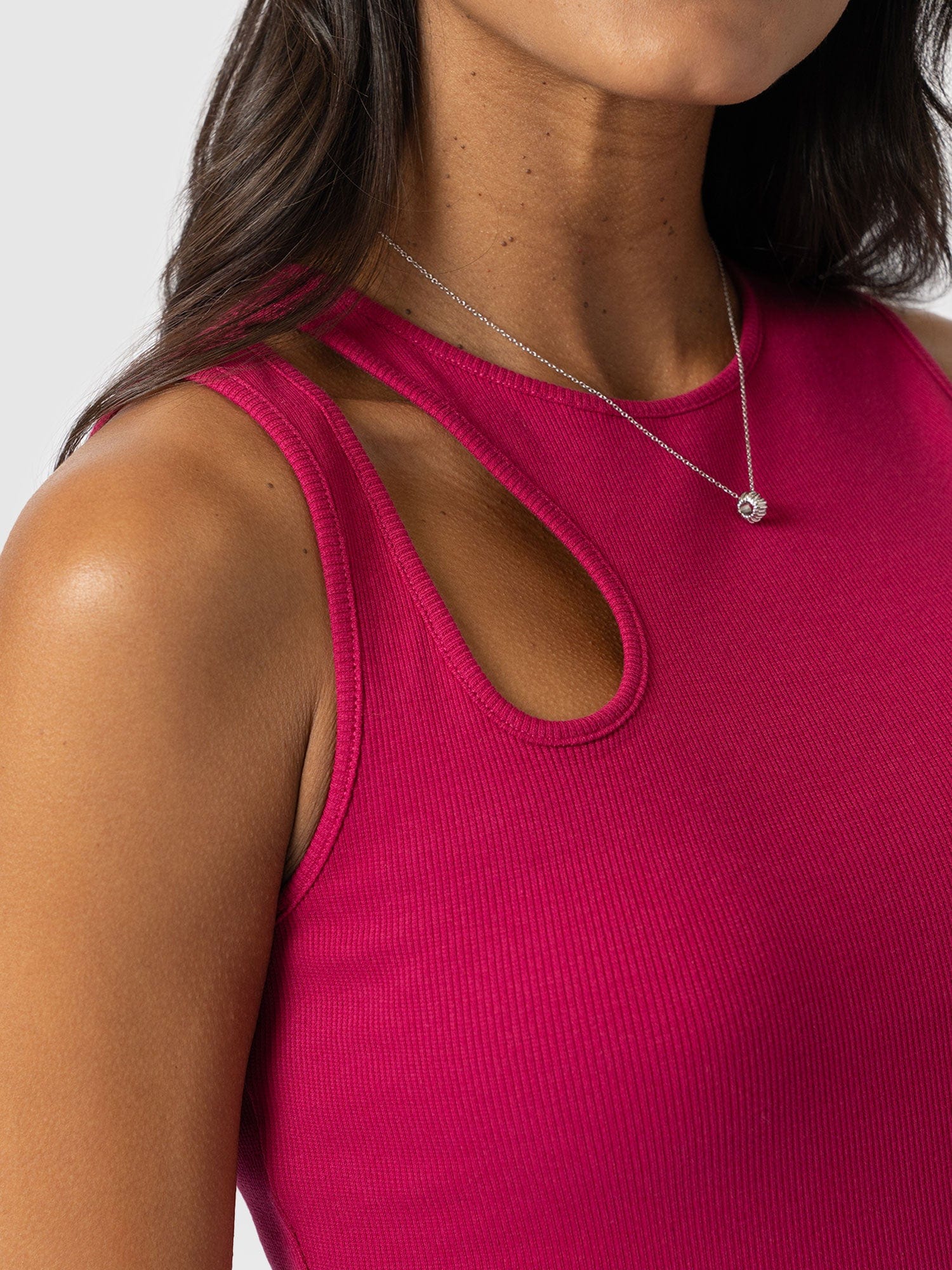 Axel Cut Out Dress - Fuchsia Pink - Women's Dresss | Saint + Sofia® USA