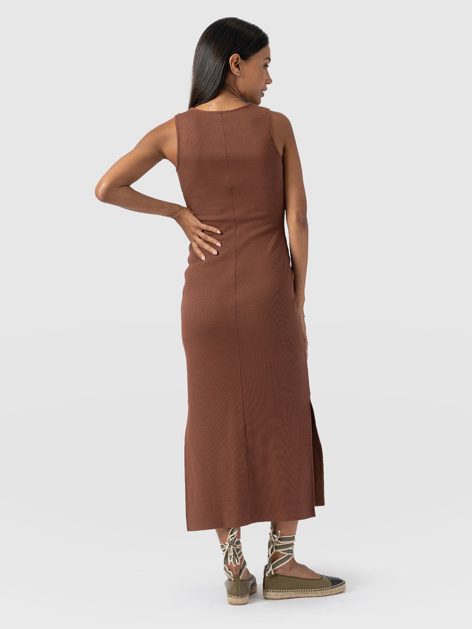 Axel Cut Out Dress - Russet Brown - Women's Dresss | Saint + Sofia® US