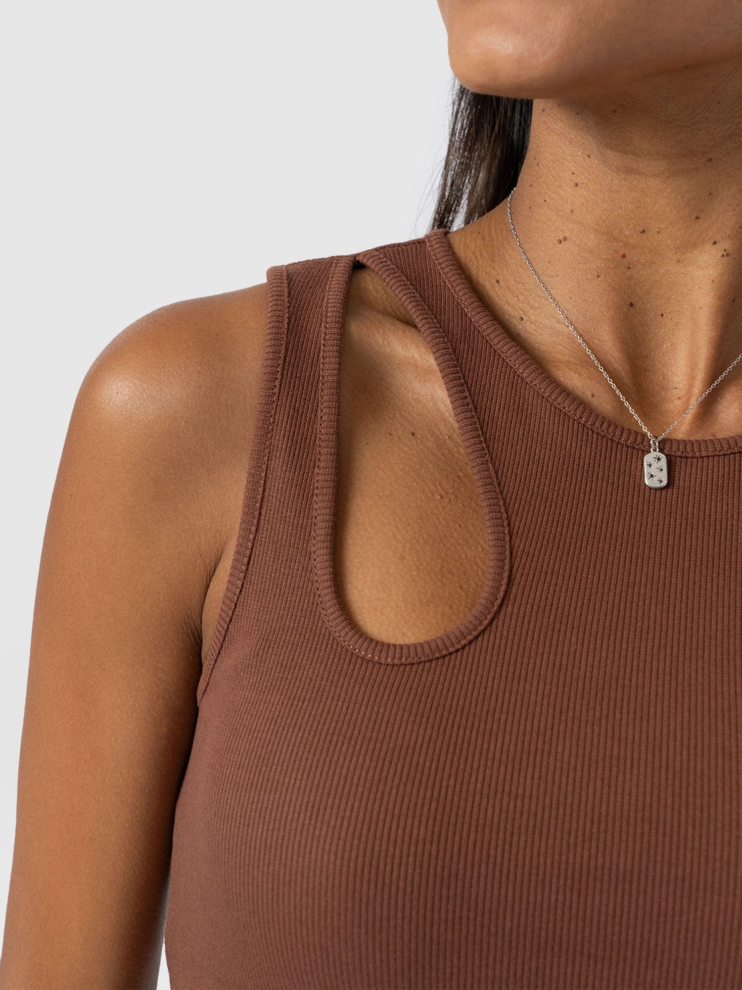 Axel Cut Out Dress - Russet Brown - Women's Dresss | Saint + Sofia® US