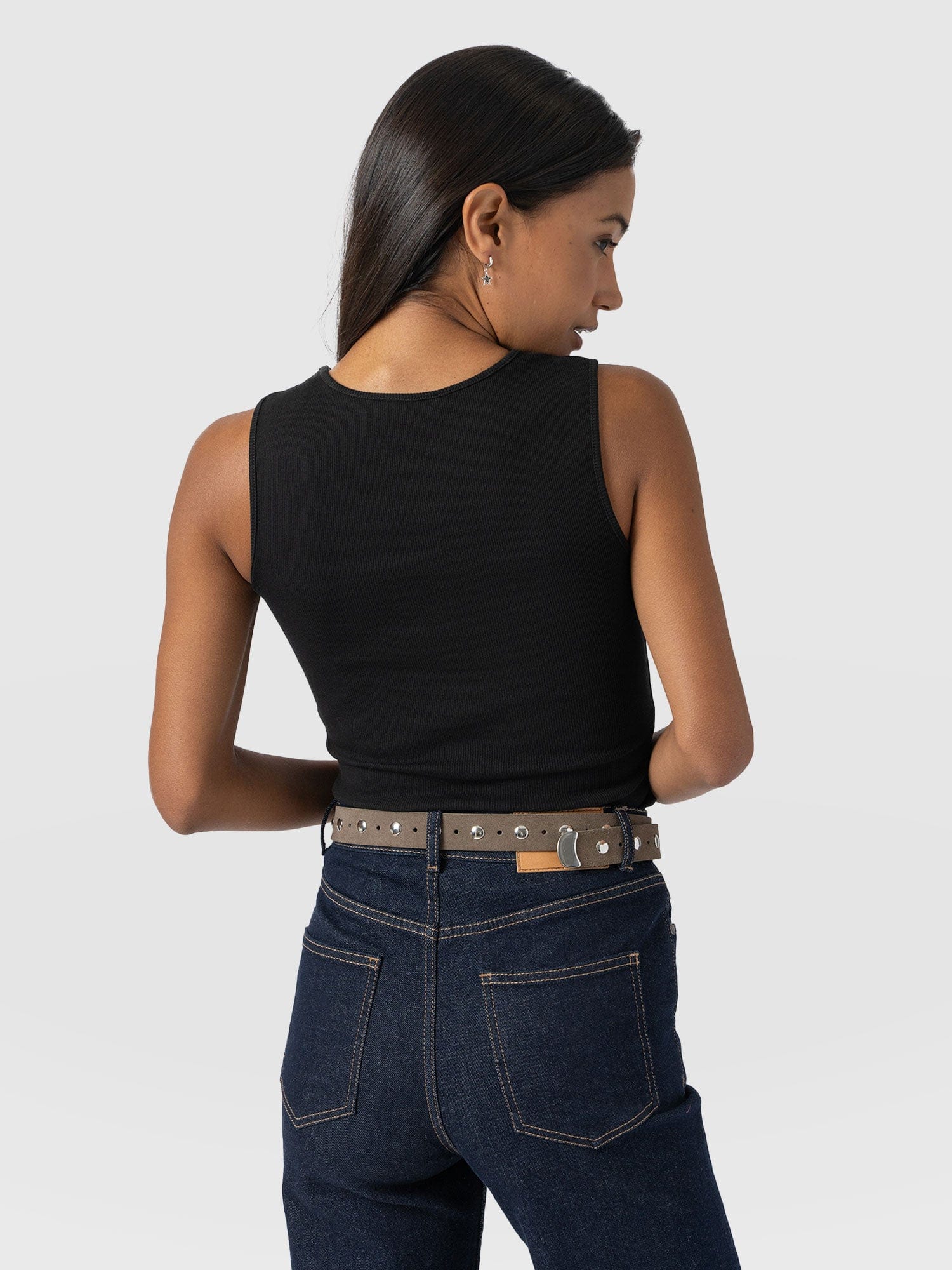 Axel Cut Out Vest - Black - Women's Vests | Saint + Sofia® USA