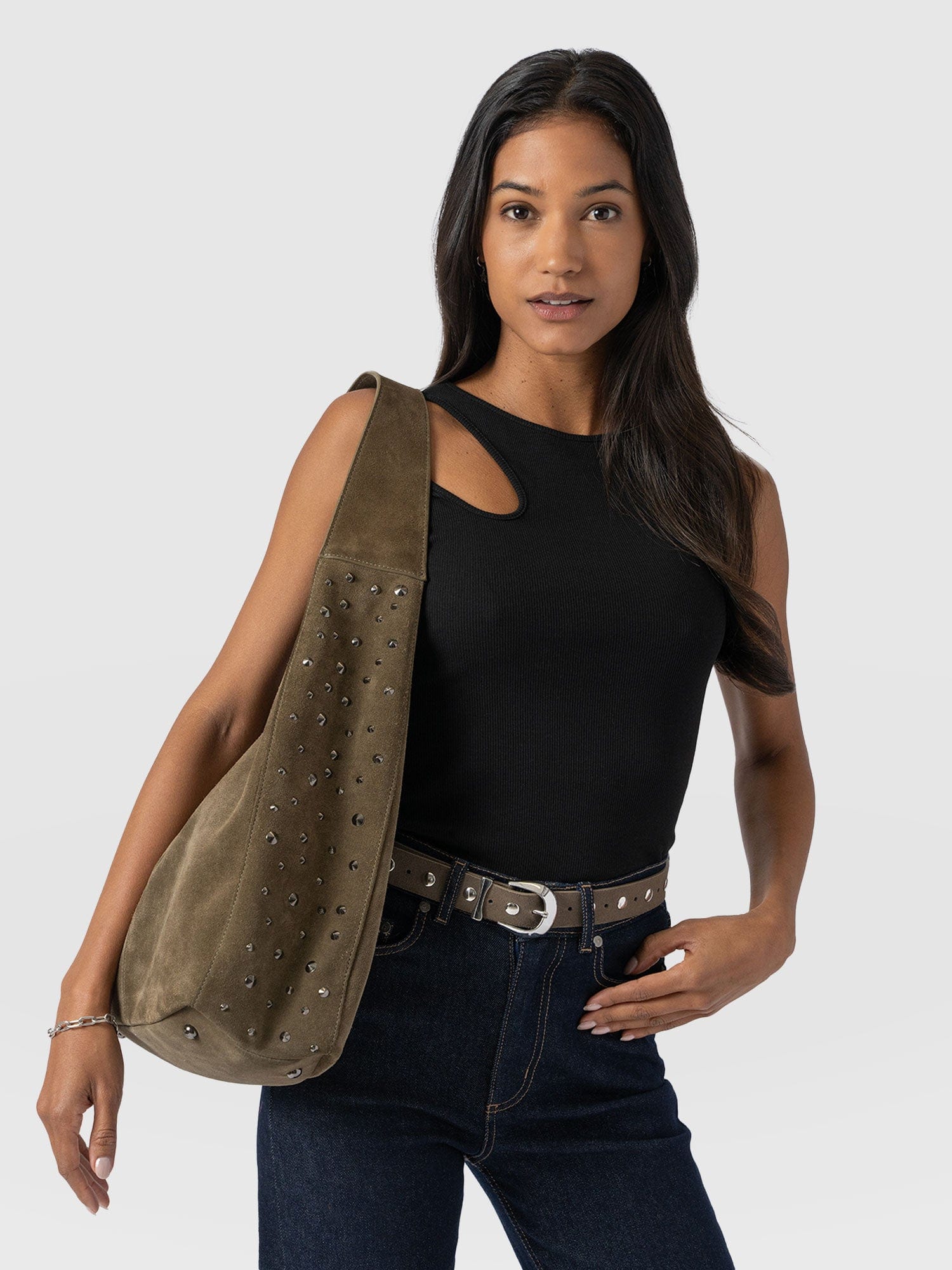 Axel Cut Out Vest - Black - Women's Vests | Saint + Sofia® USA