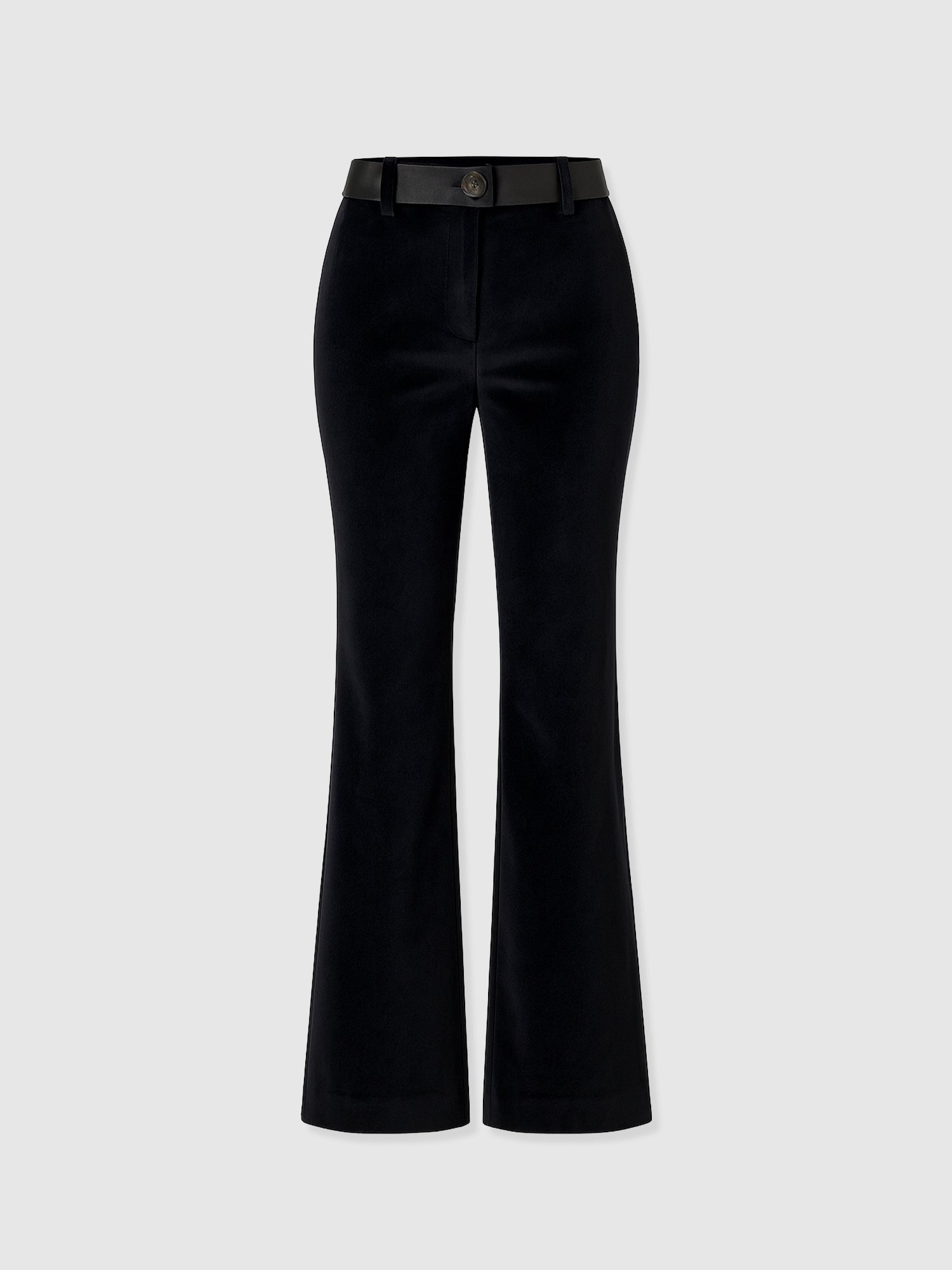 Axel Flared Pant - Black Velvet - Women's Pants | Saint + Sofia® USA