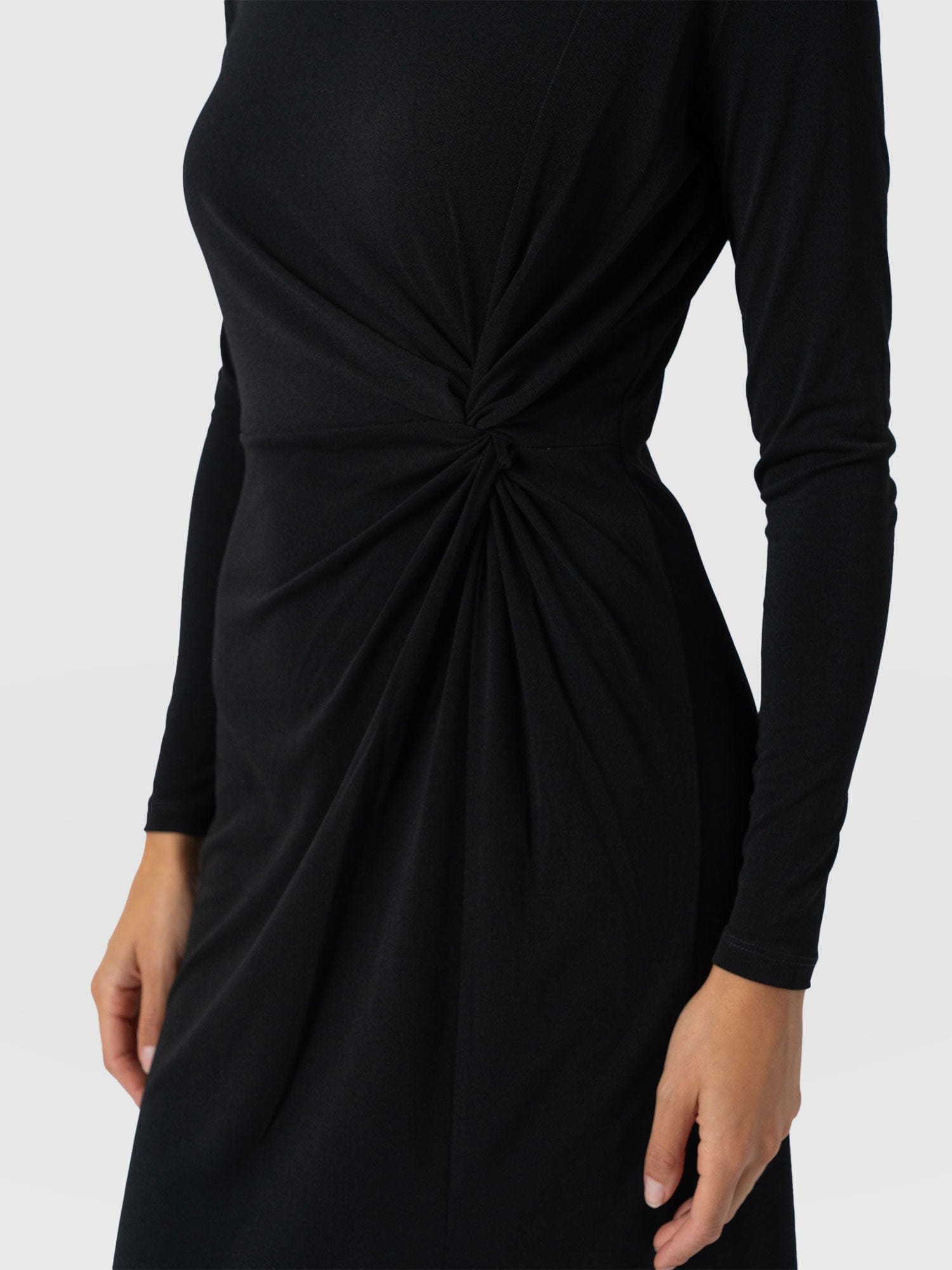 Bailey Knot Dress Black - Women's Dresses | Saint + Sofia® USA