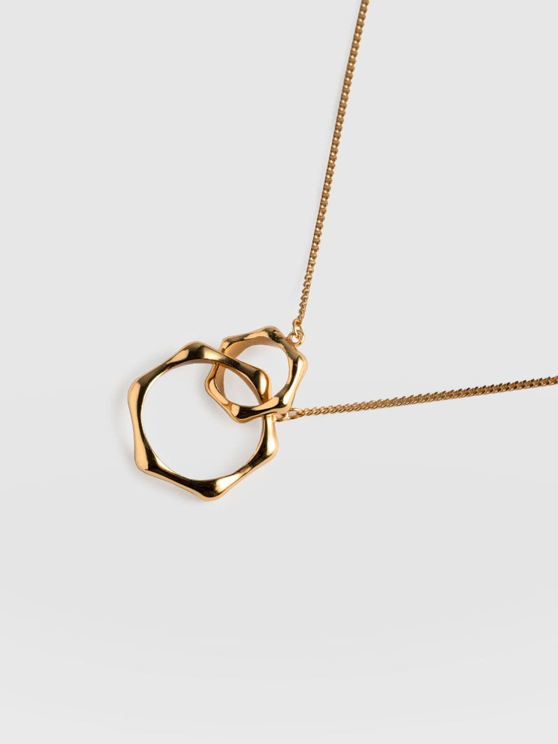 Bamboo Charm Necklace Gold - Women's Jewellery | Saint + Sofia® USA