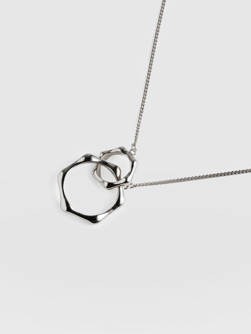 Bamboo Charm Necklace Silver - Women's Jewellery | Saint + Sofia® USA