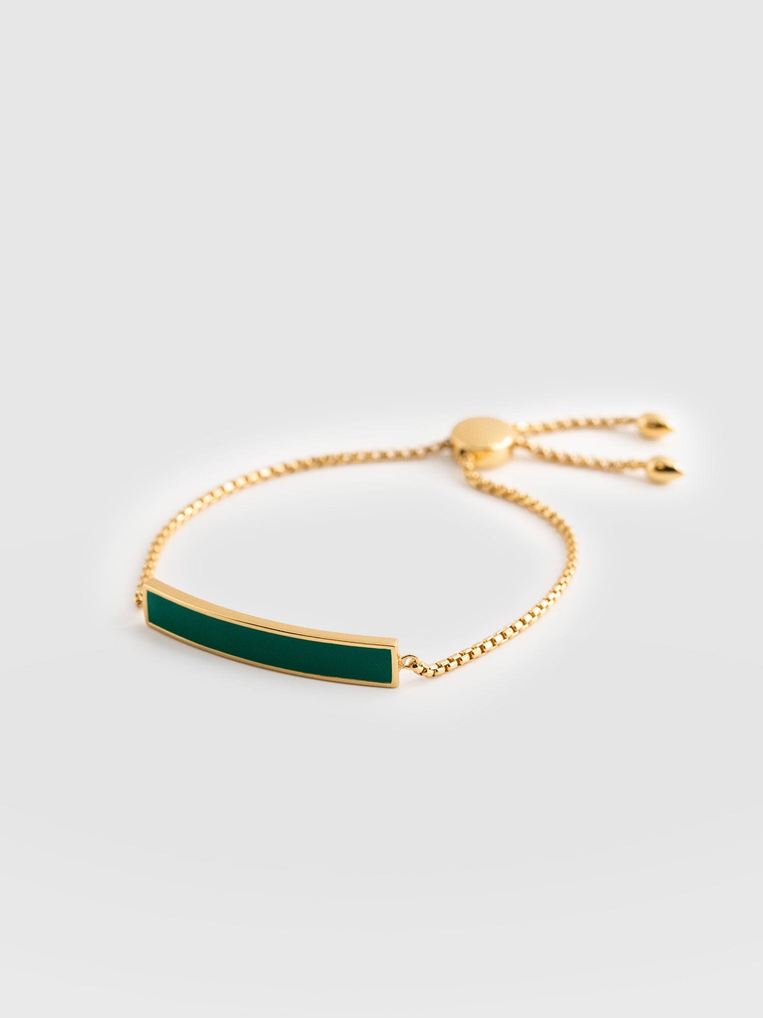 Bar Enamel Slider Bracelet Gold - Women's Jewellery | Saint + Sofia® USA