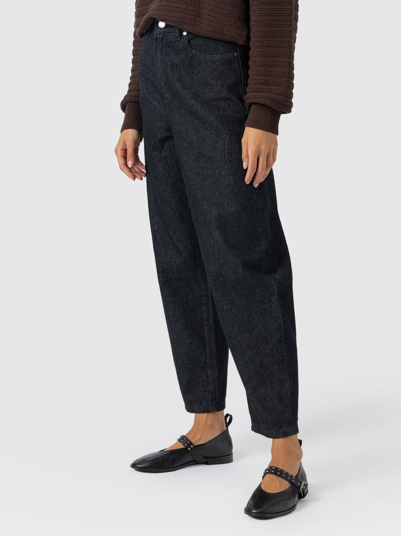 Barrel Leg Jean - Black - Women's Jeans | Saint + Sofia® USA