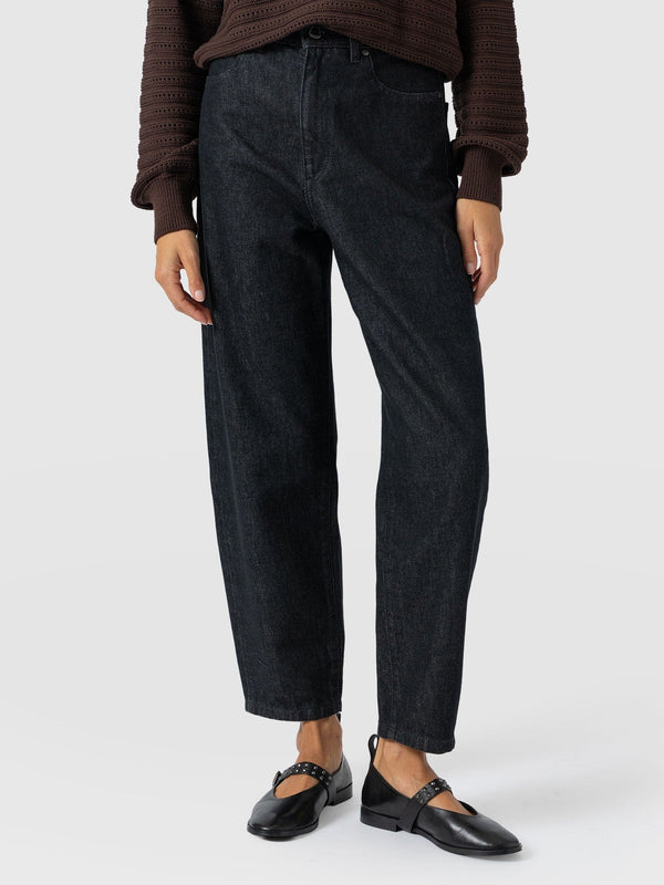 Barrel Leg Jean - Black - Women's Jeans | Saint + Sofia® USA