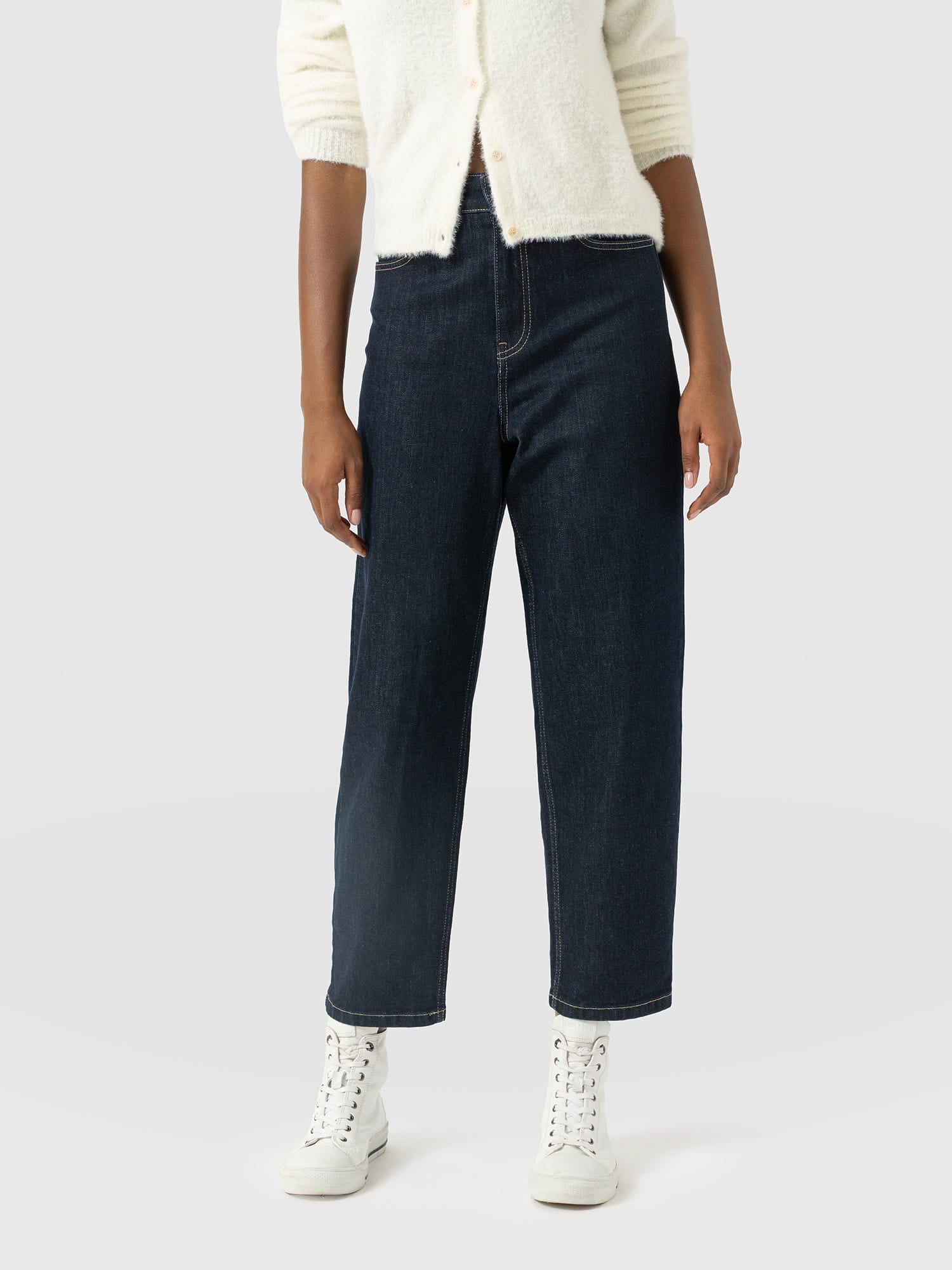 Barrel Leg Jean - Indigo - Women's Jeans | Saint and Sofia® USA