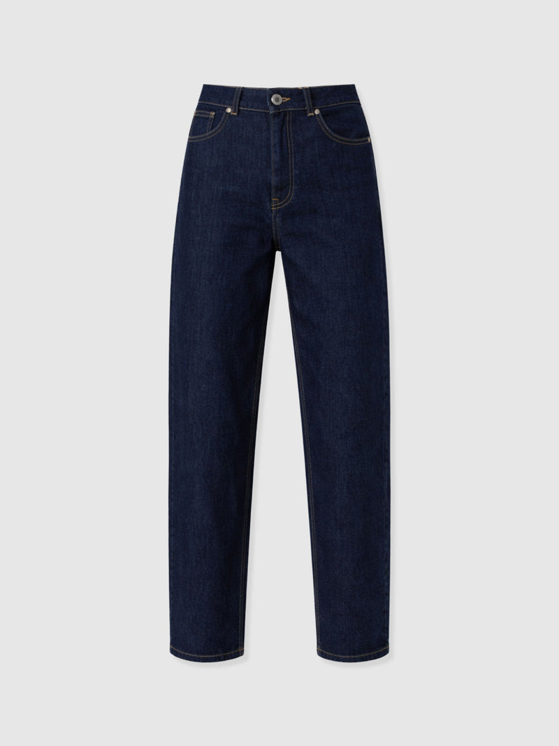 Barrel Leg Jean - Indigo - Women's Jeans | Saint + Sofia® USA