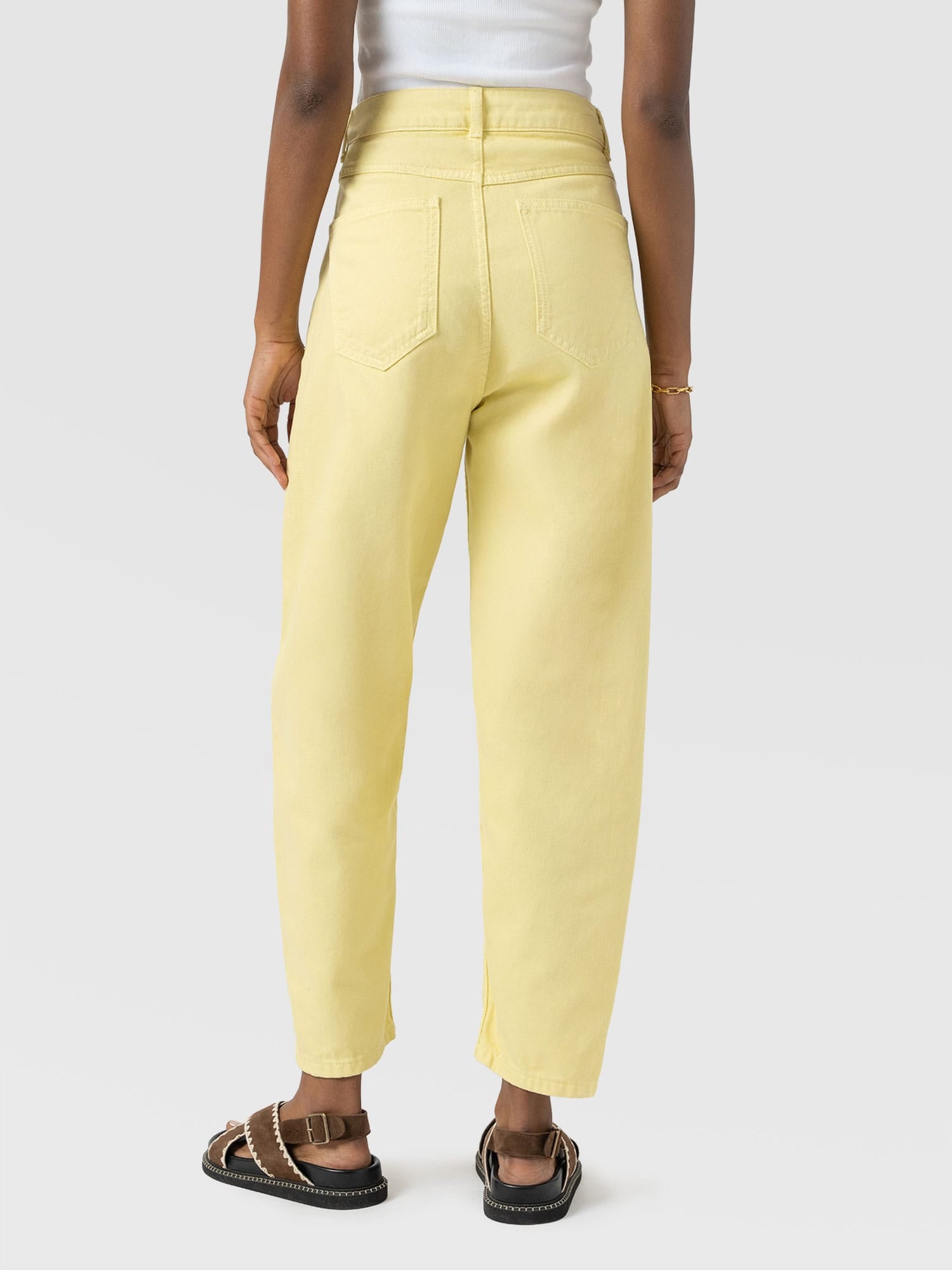 Barrel Leg Jean - Yellow - Women's Jeans | Saint + Sofia® USA