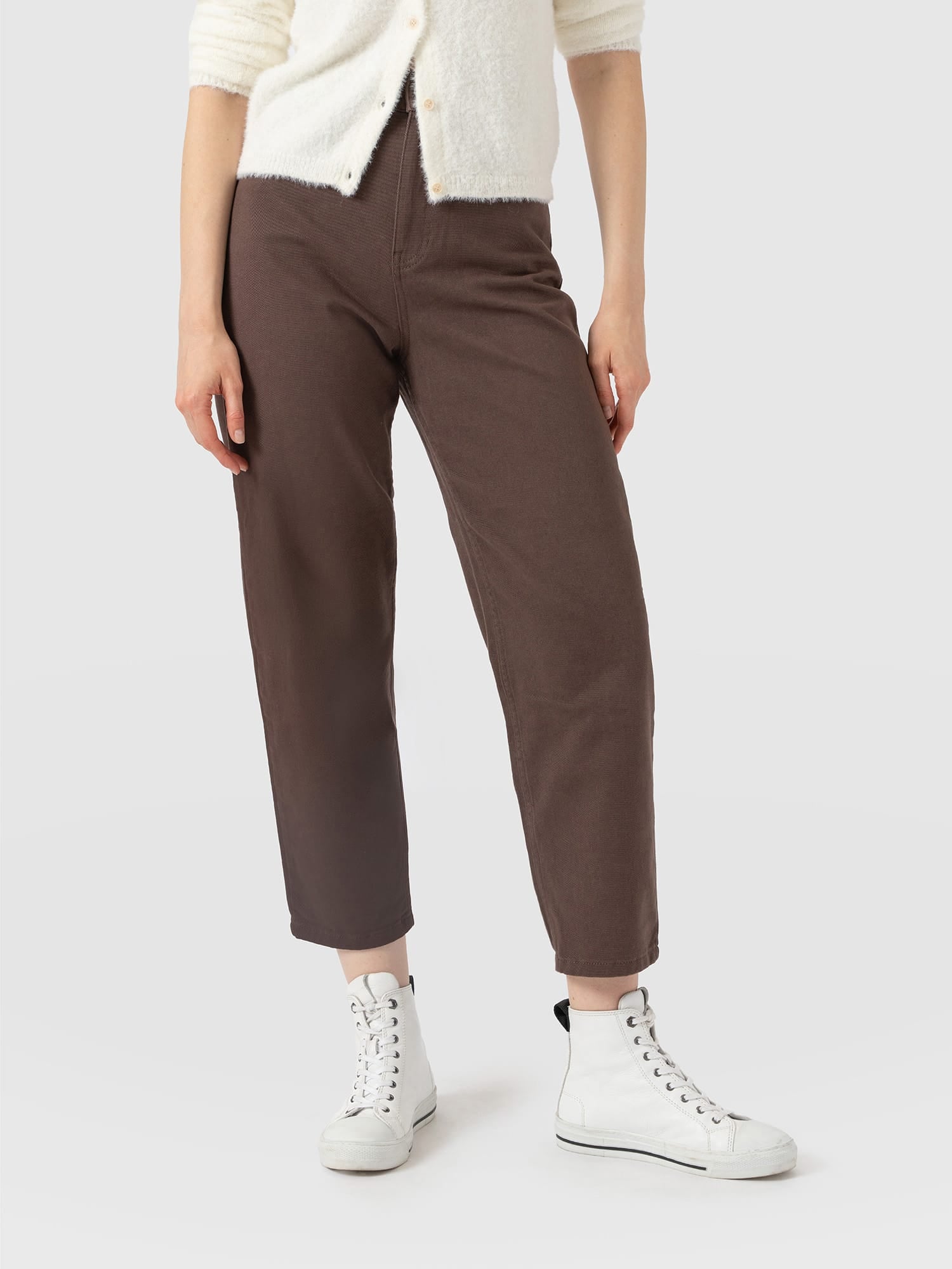Barrel Leg Jeans - Brown - Women's Jeans | Saint and Sofia® USA