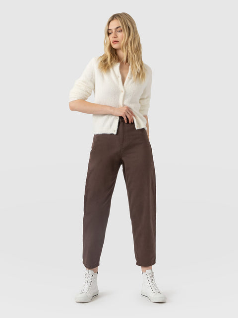 Barrel Leg Jeans - Brown - Women's Jeans | Saint and Sofia® USA