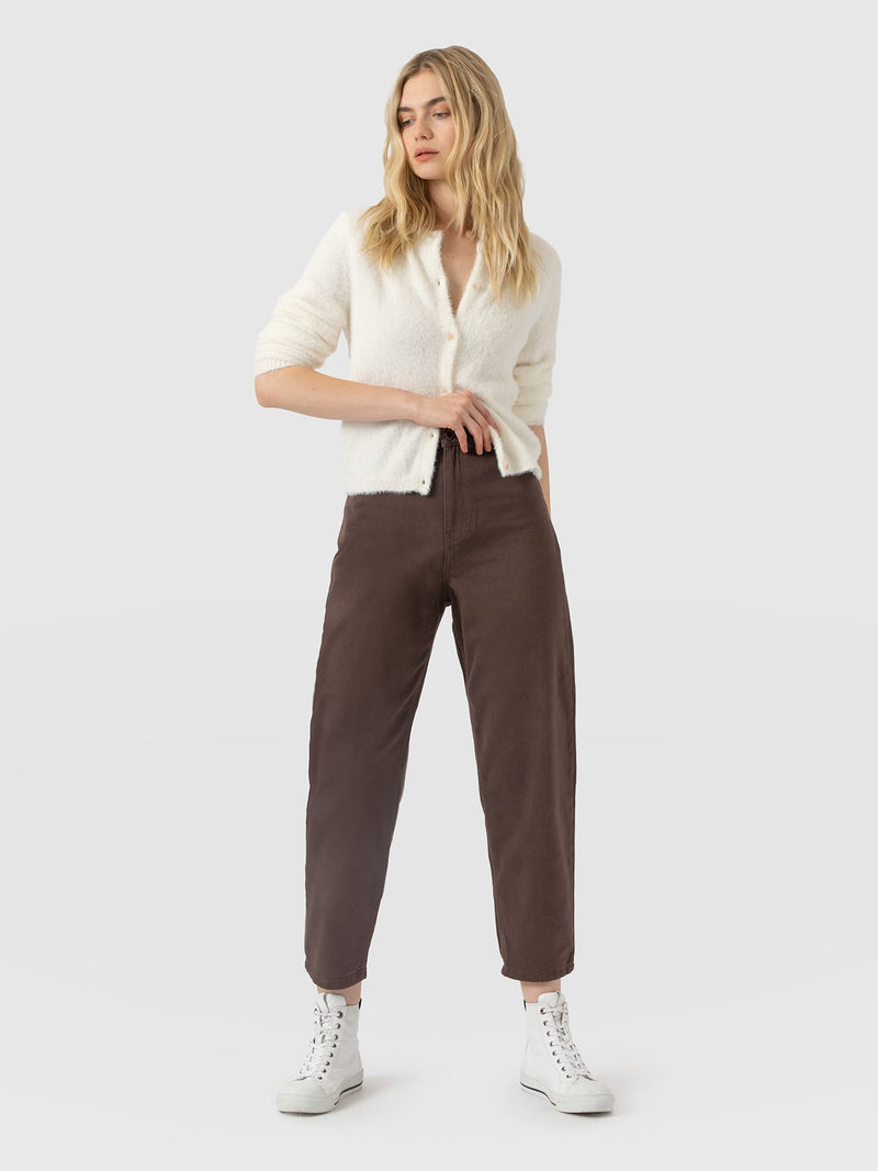 Barrel Leg Jeans - Brown - Women's Jeans | Saint and Sofia® USA