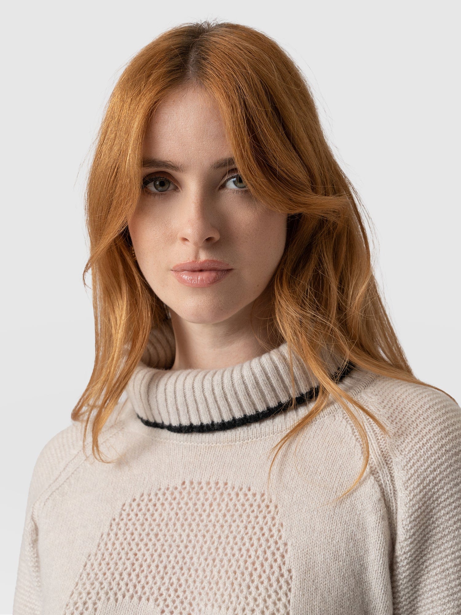 Blake Cashmere Skull Sweater Cream - Women's Sweaters | Saint + Sofia® USA