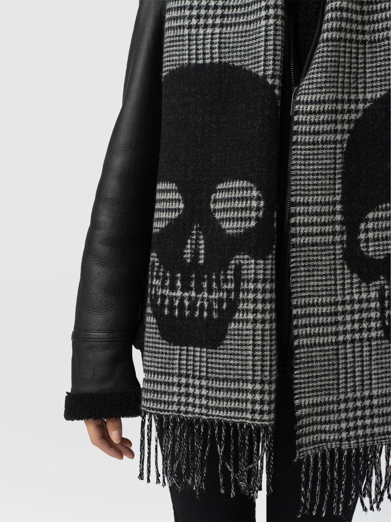 Blake Skull Scarf Black - Women's Scarves | Saint + Sofia® USA