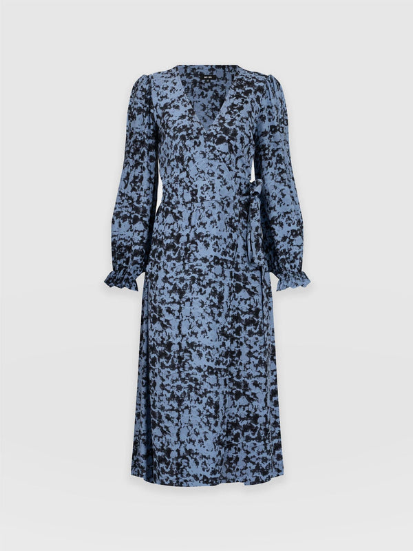 Bonnie Wrap Dress Blue Cloud - Women's Dresses | Saint + Sofia® UK
