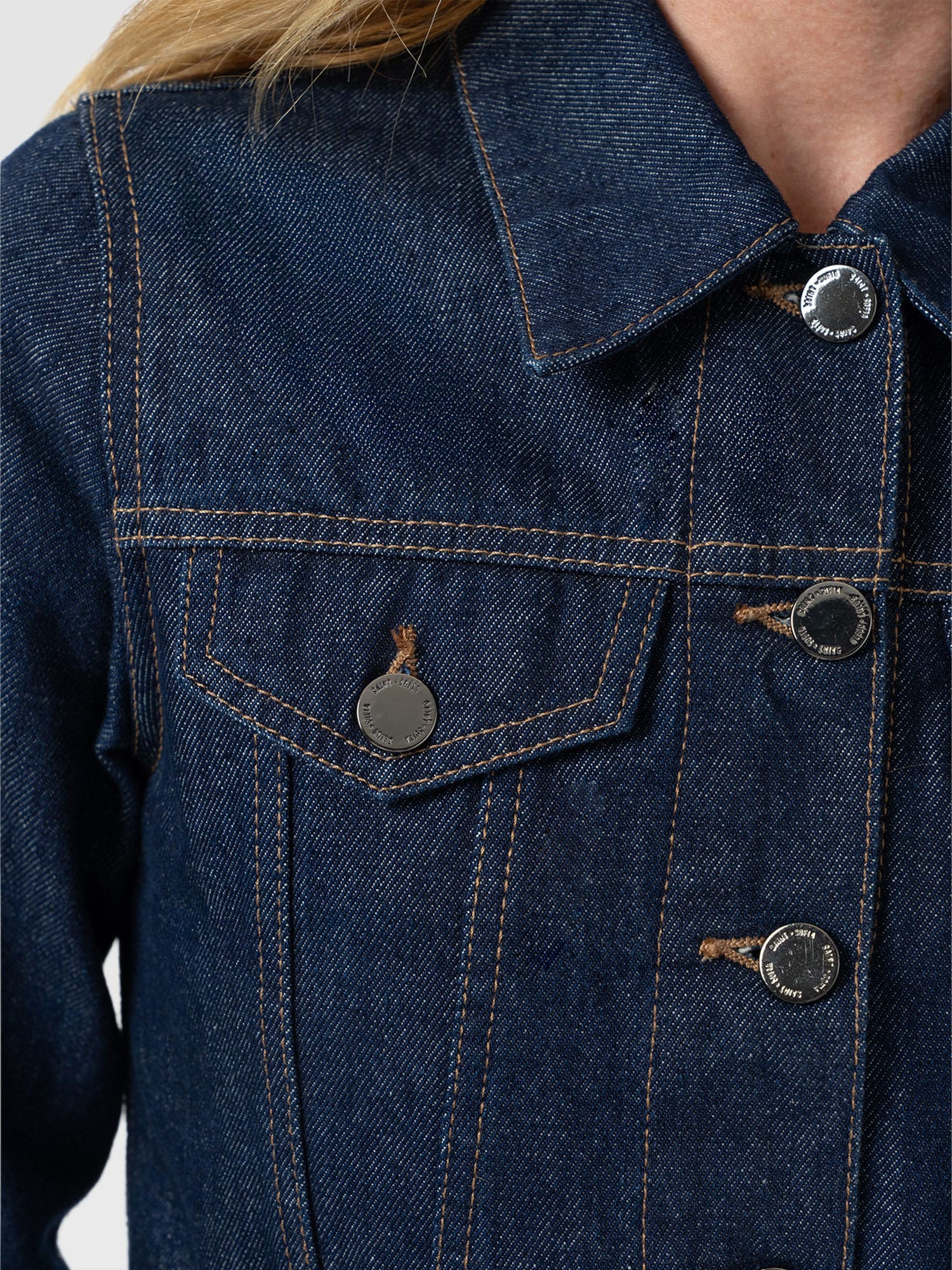 Bowie Denim Jacket - Indigo Blue - Women's Jackets | Saint and Sofia® USA