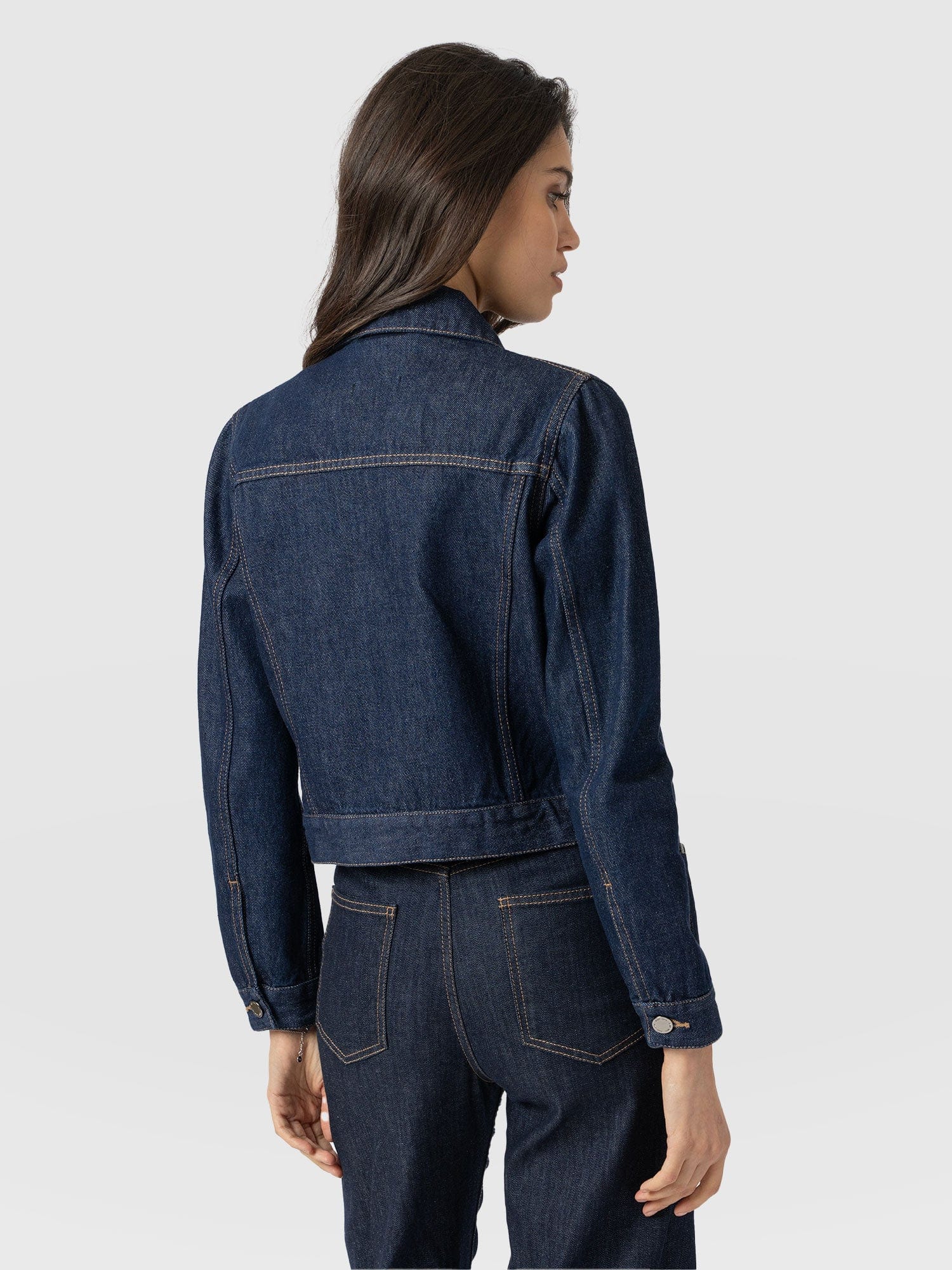 Bowie Denim Jacket - Indigo Blue - Women's Jackets | Saint + Sofia® USA