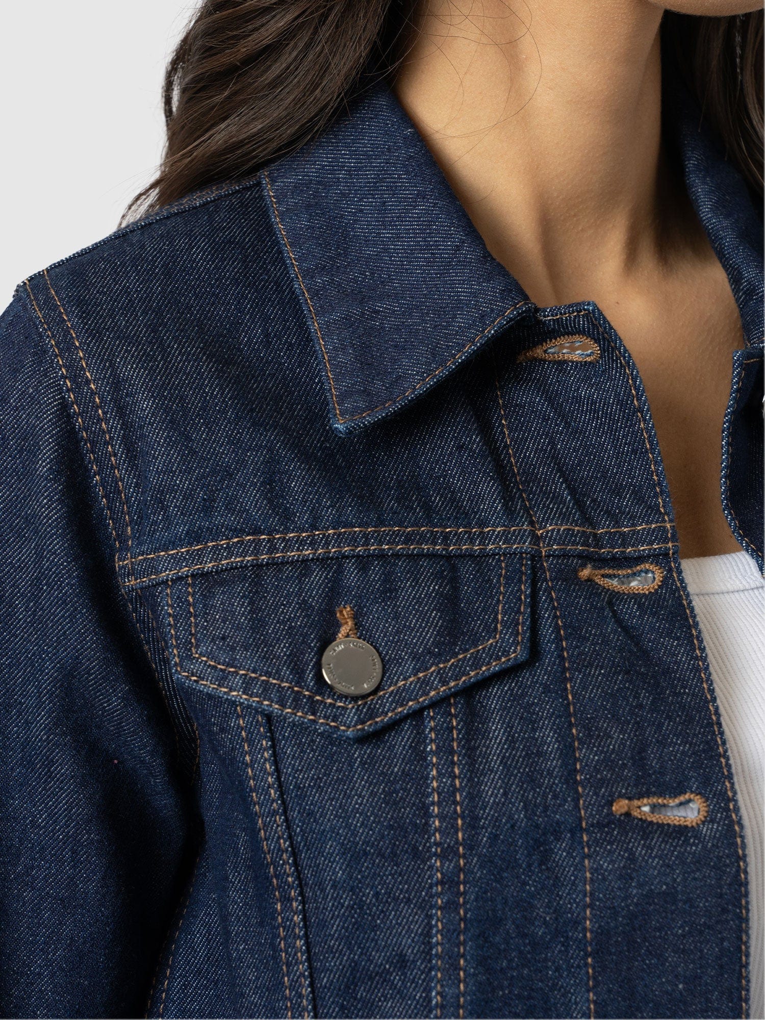 Bowie Denim Jacket - Indigo Blue - Women's Jackets | Saint + Sofia® USA