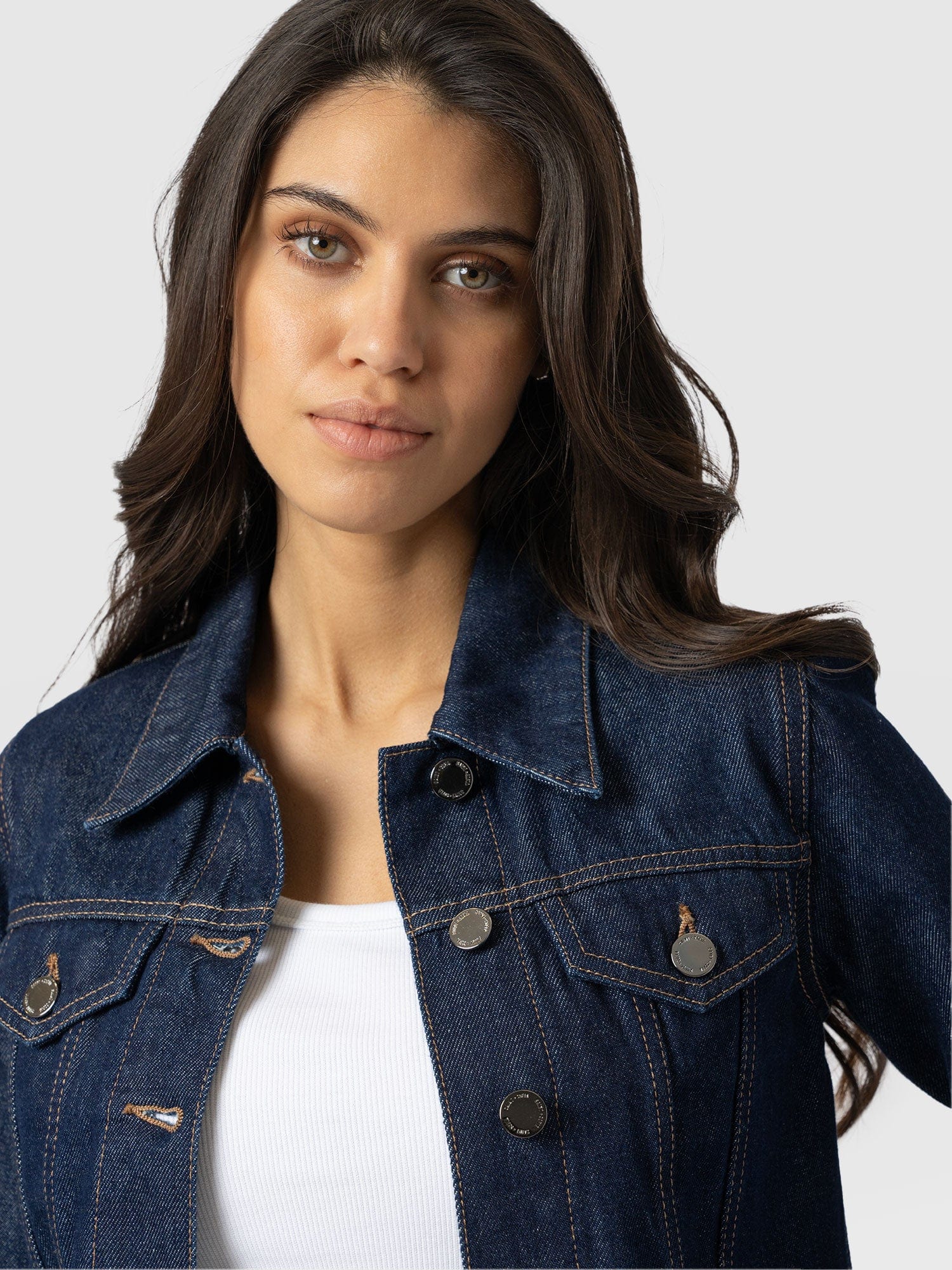 Bowie Denim Jacket - Indigo Blue - Women's Jackets | Saint + Sofia® USA