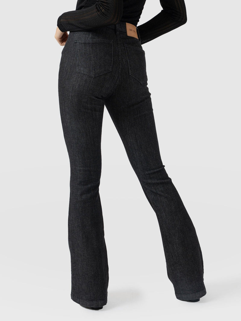 Bowie Stretch Flare Jeans Black - Women's Jeans | Saint + Sofia® US